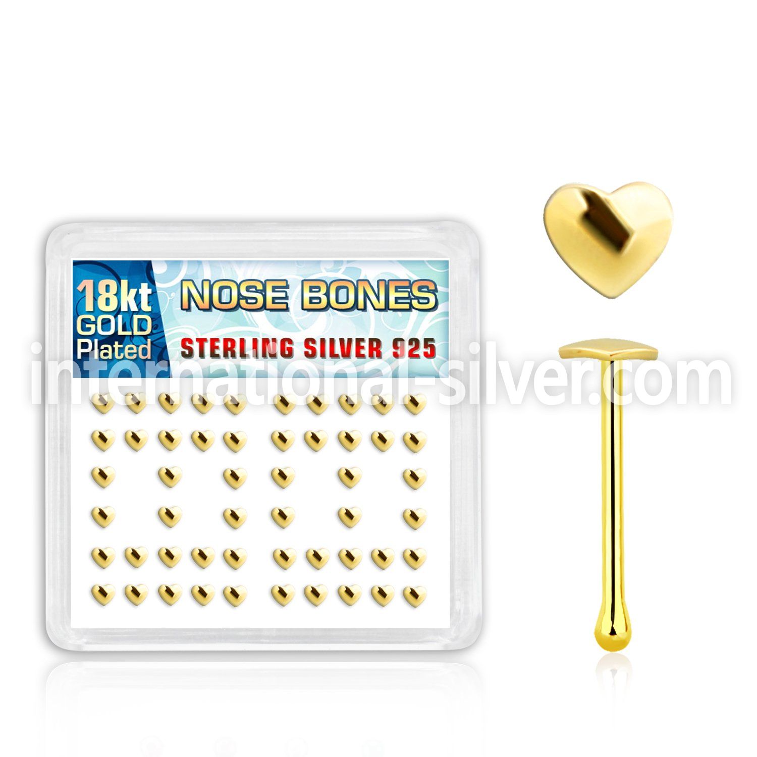 18bxvhr nose bone silver 925 nose