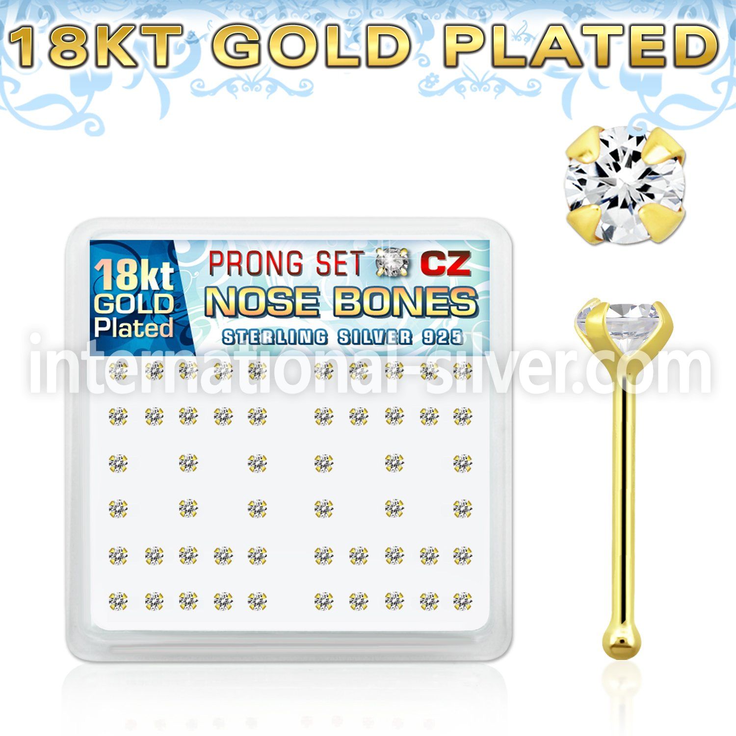 18bz25xc nose bone silver 925 nose