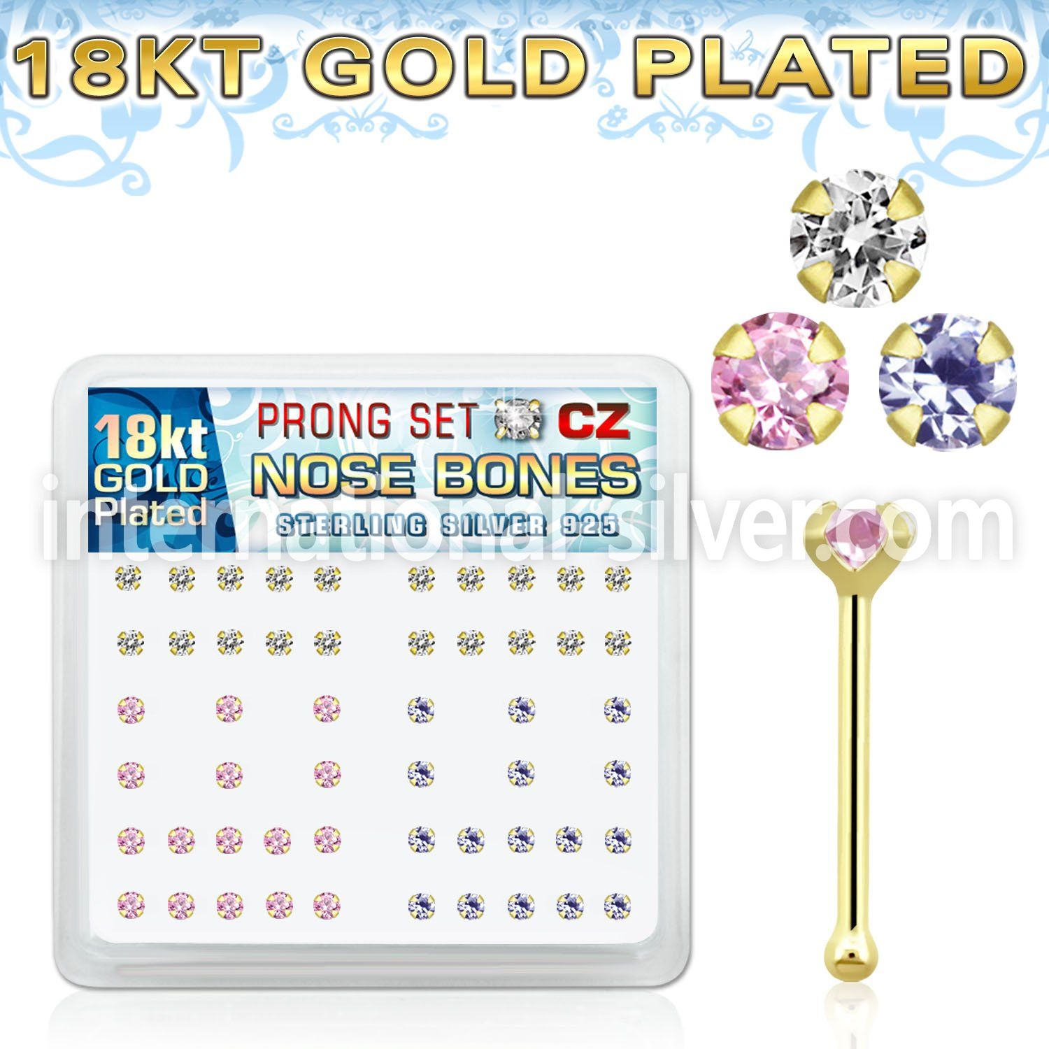 18bz2xm nose bone silver 925 nose