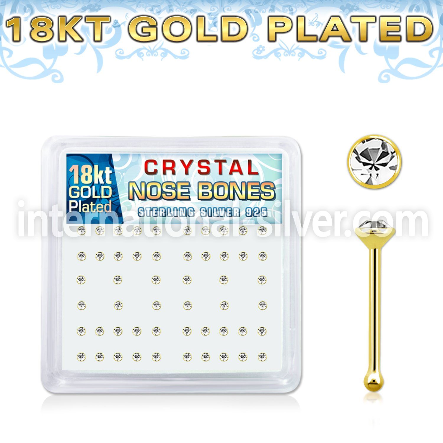 18nbbxc nose bone silver 925 nose