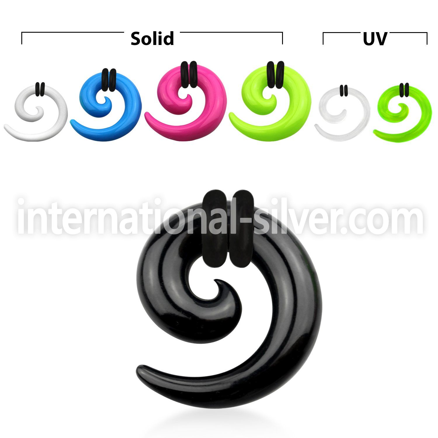 accor tapers acrylic body jewelry ear lobe