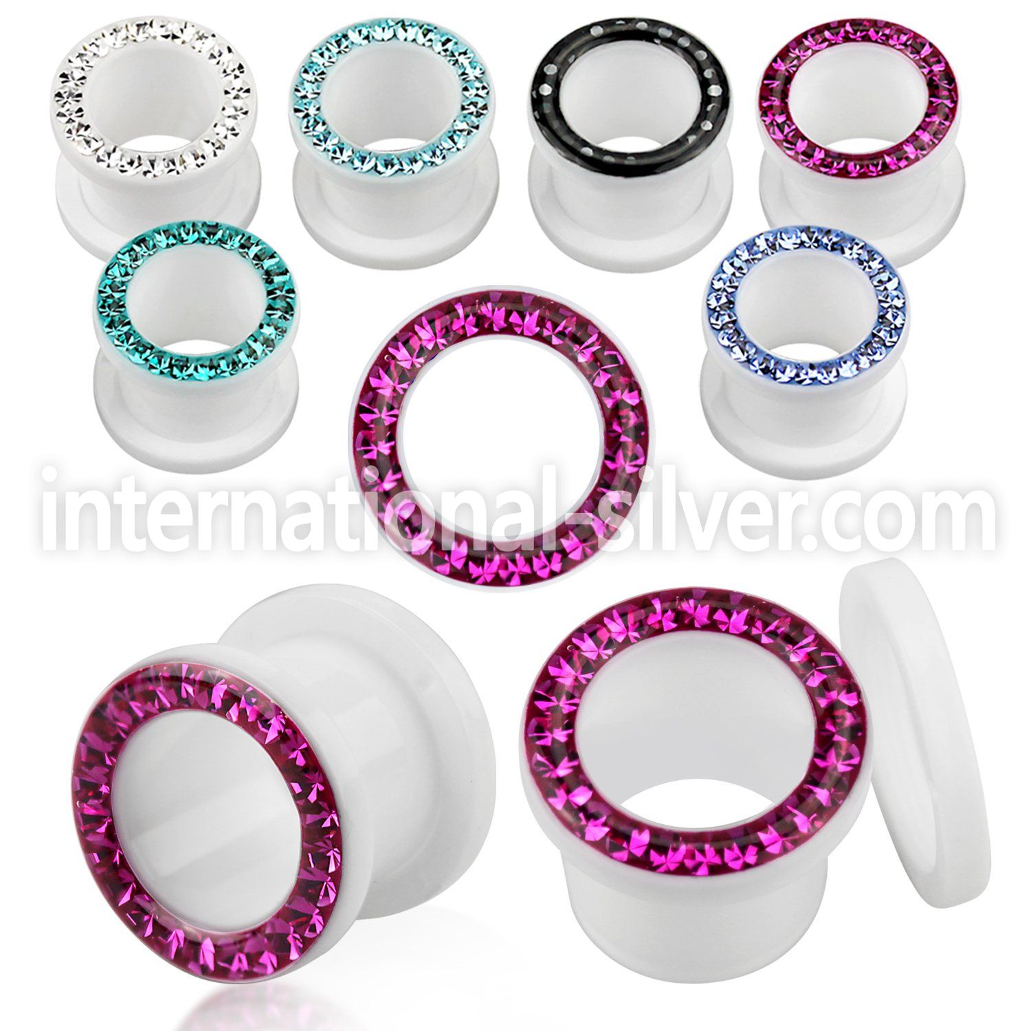 afefr tunnels gauges acrylic body jewelry ear lobe