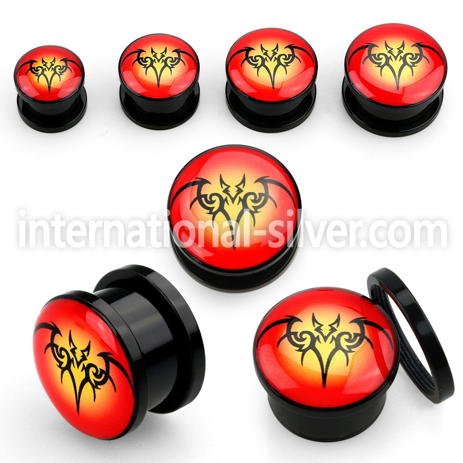 afpbat plugs gauges acrylic body jewelry ear lobe