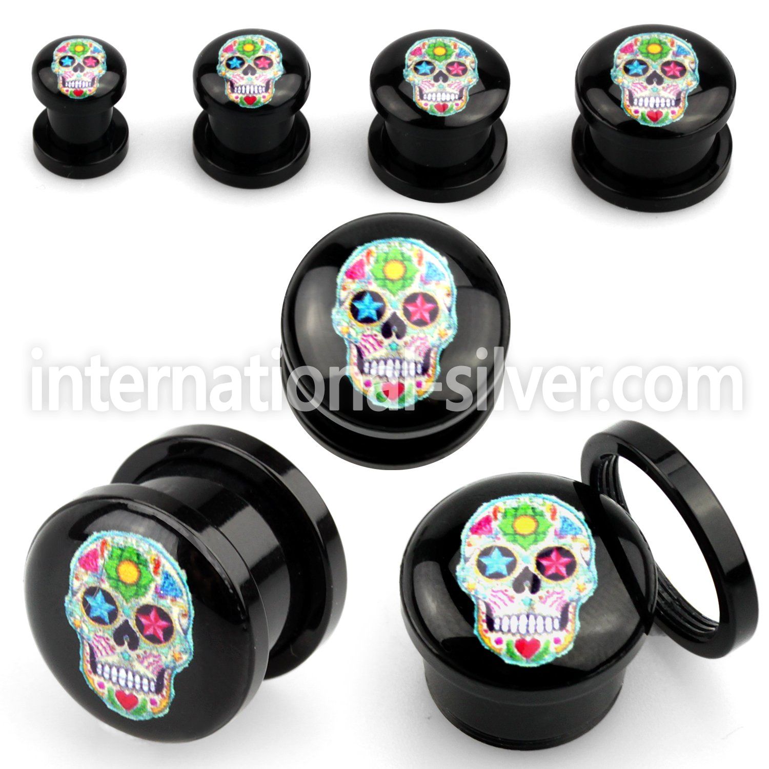 afpeee plugs gauges acrylic body jewelry ear lobe