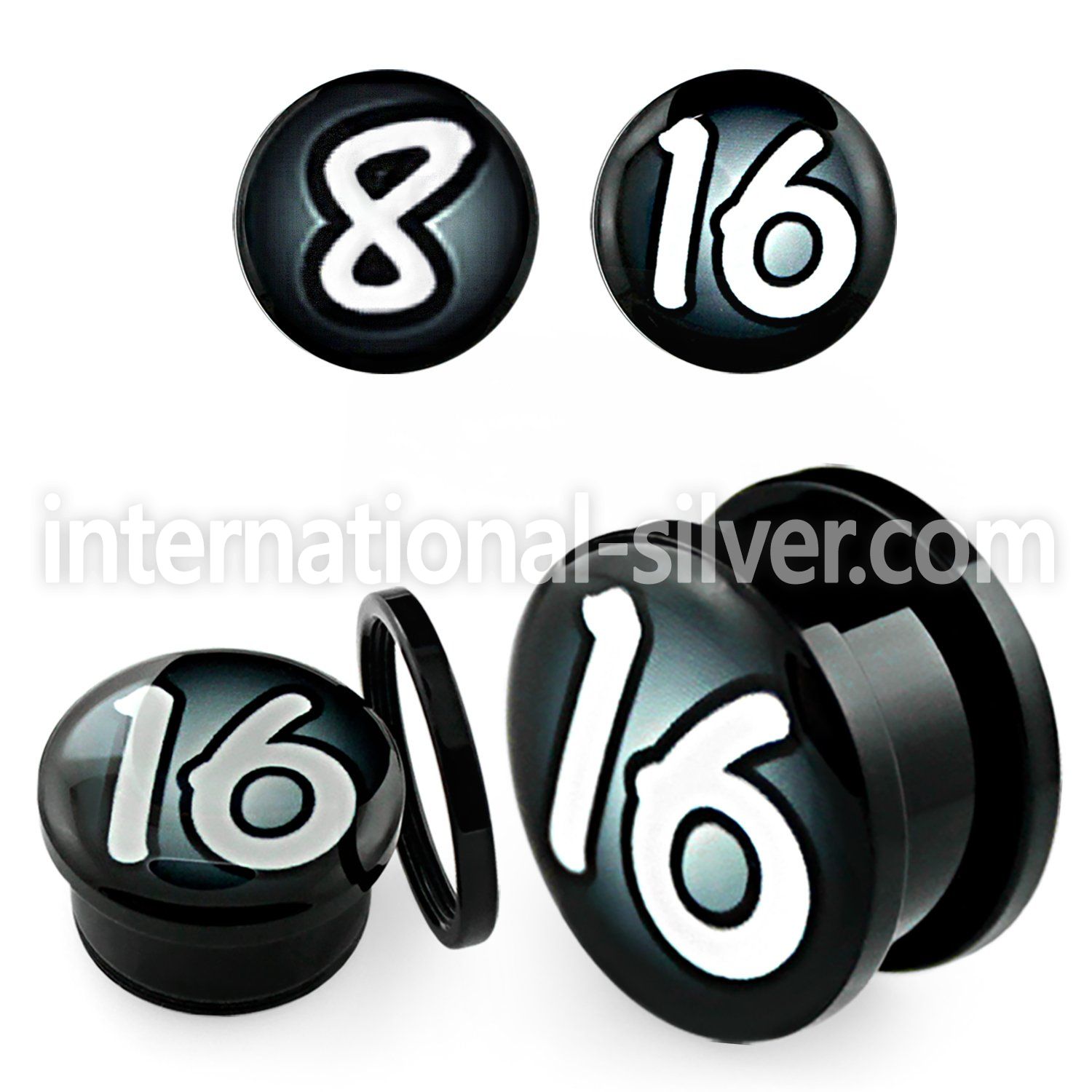 afpoo plugs gauges acrylic body jewelry ear lobe