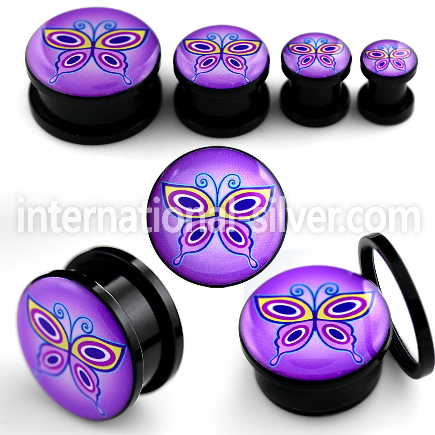 afpqq plugs gauges acrylic body jewelry ear lobe