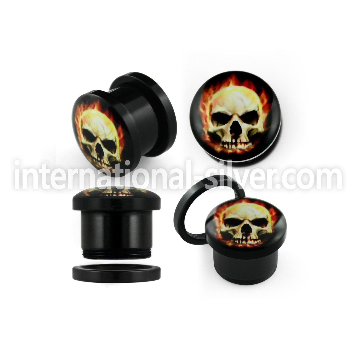 afps plugs gauges acrylic body jewelry ear lobe
