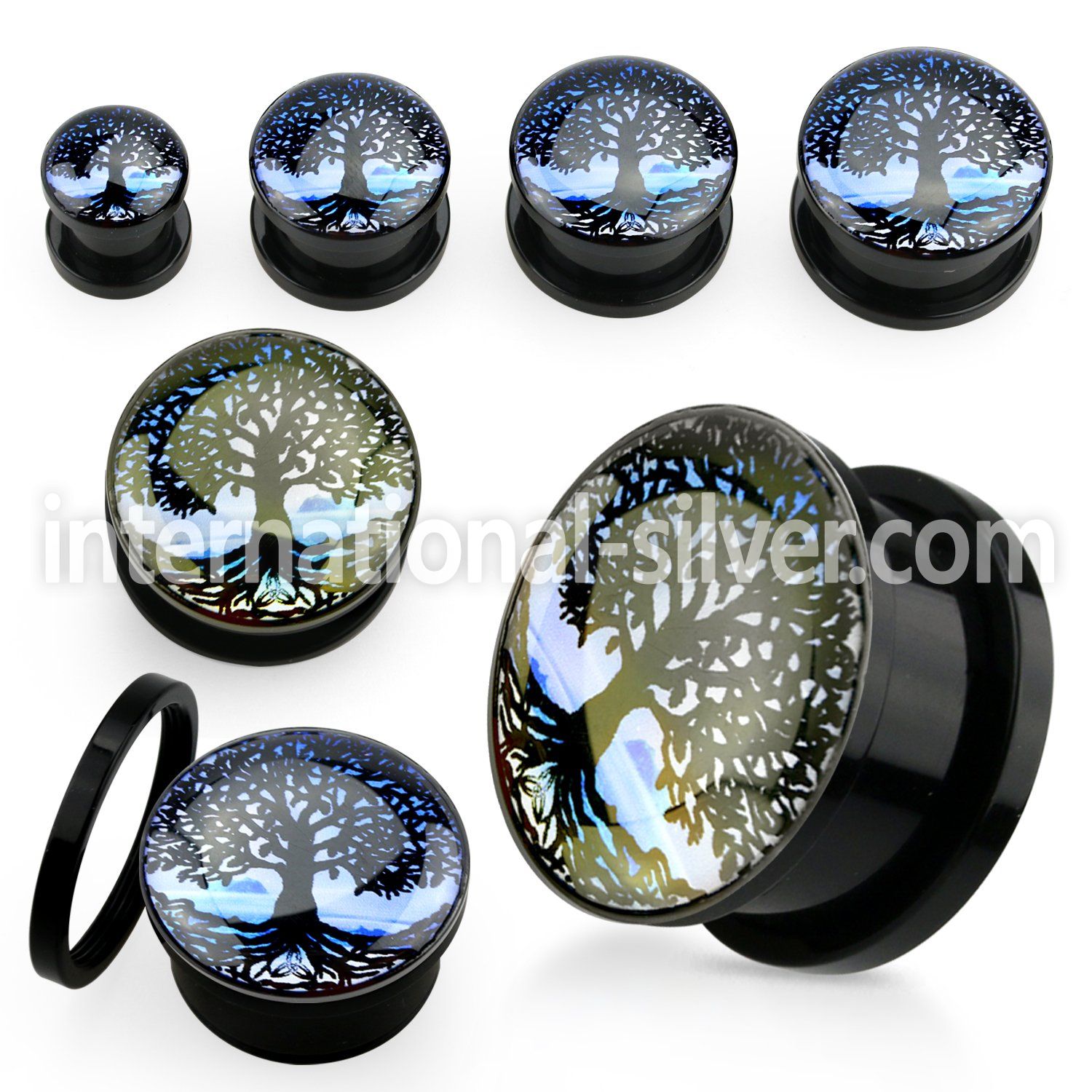 afptre plugs gauges acrylic body jewelry ear lobe