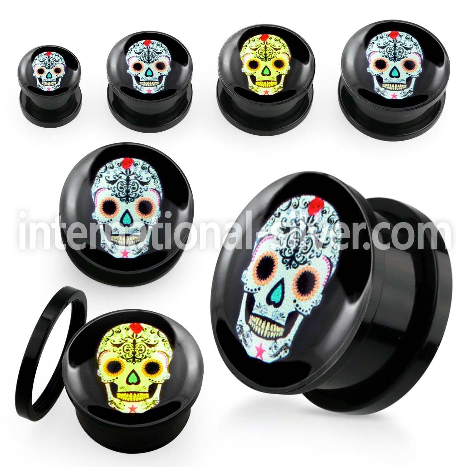 afpz plugs gauges acrylic body jewelry ear lobe