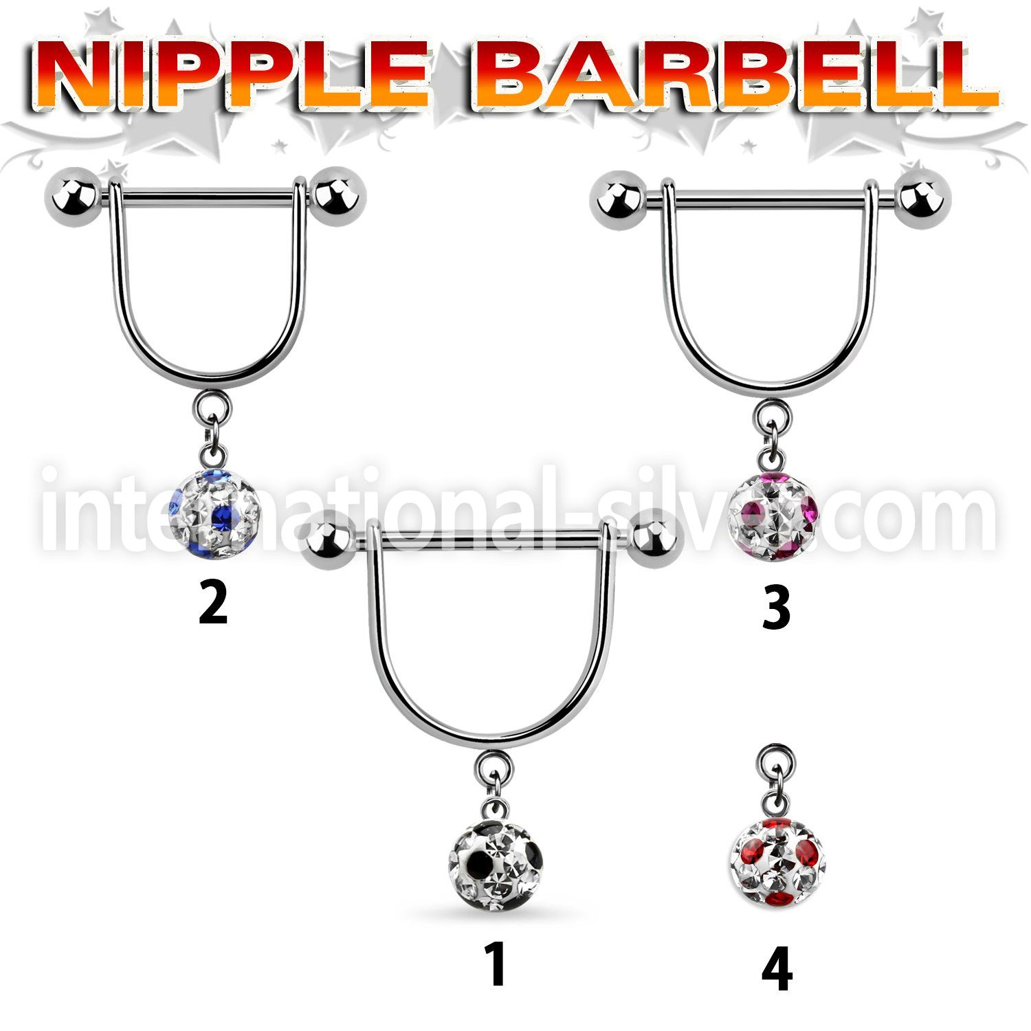 afrsnp6 straight barbells surgical steel 316l nipple