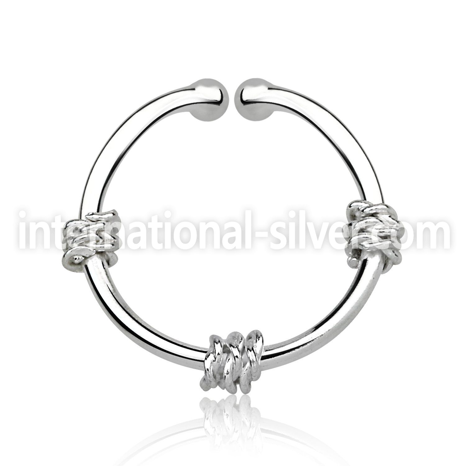 agsep12g fake illusion body jewelry silver 925 septum