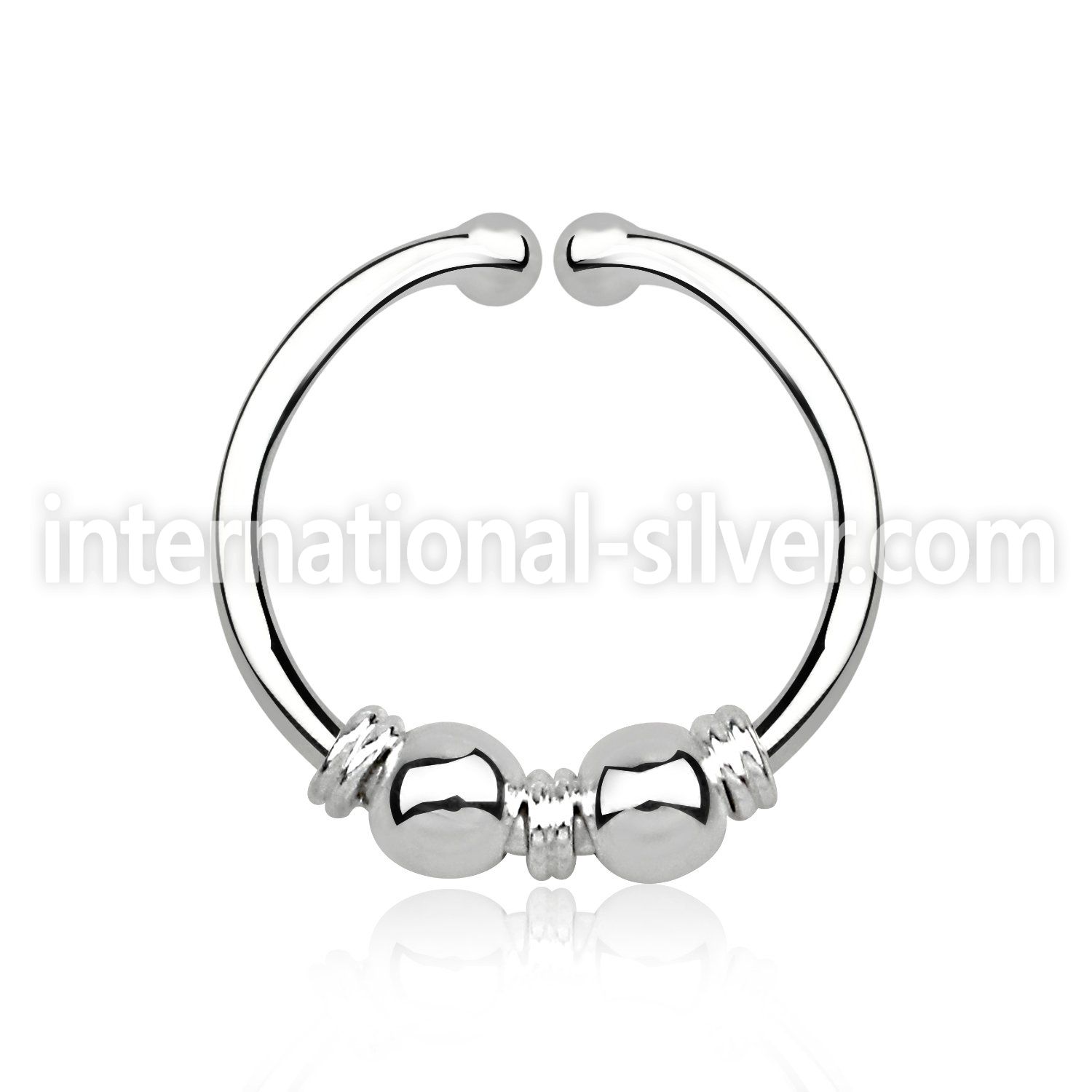 agsep12l fake illusion body jewelry silver 925 septum