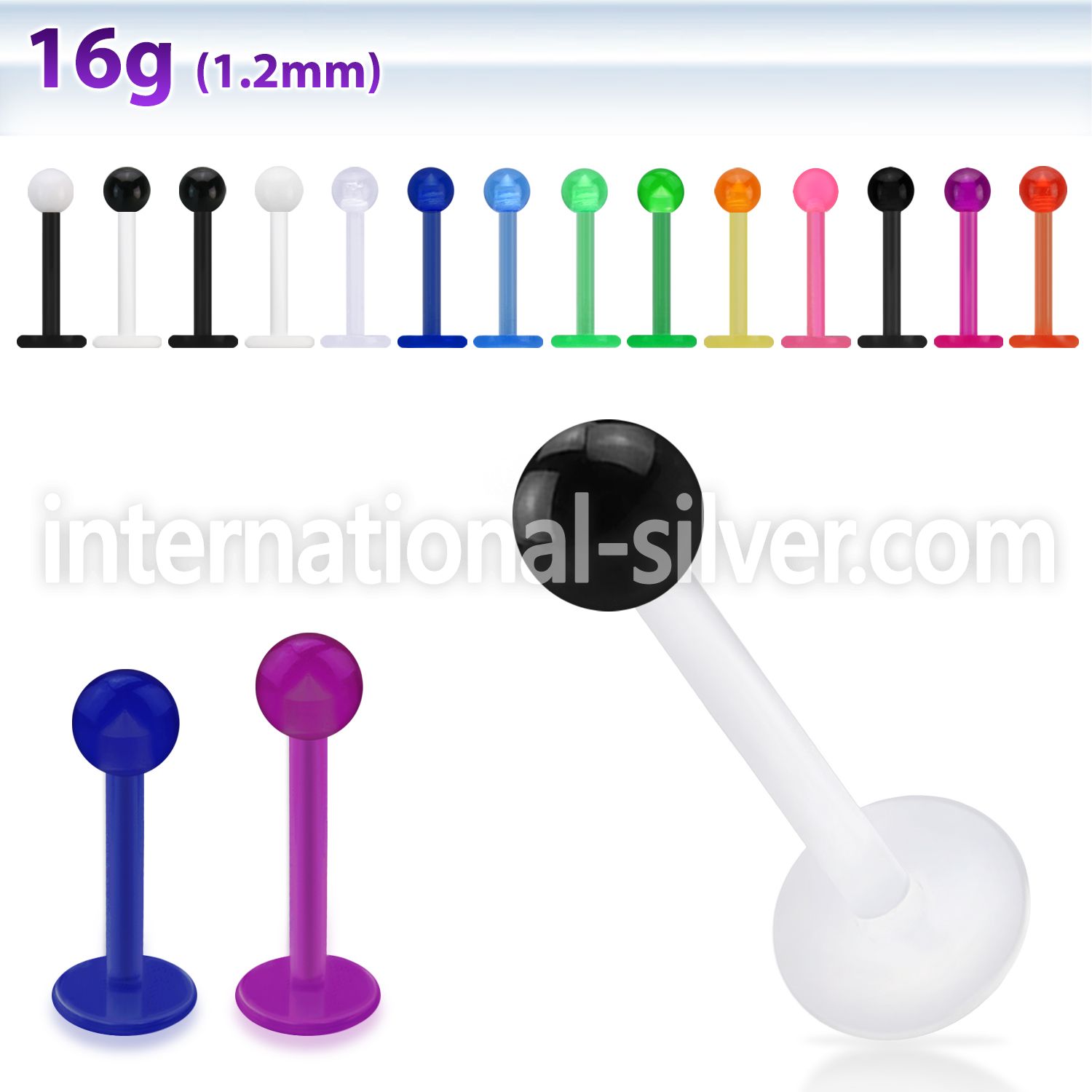albevb labrets lip rings acrylic body jewelry belly button