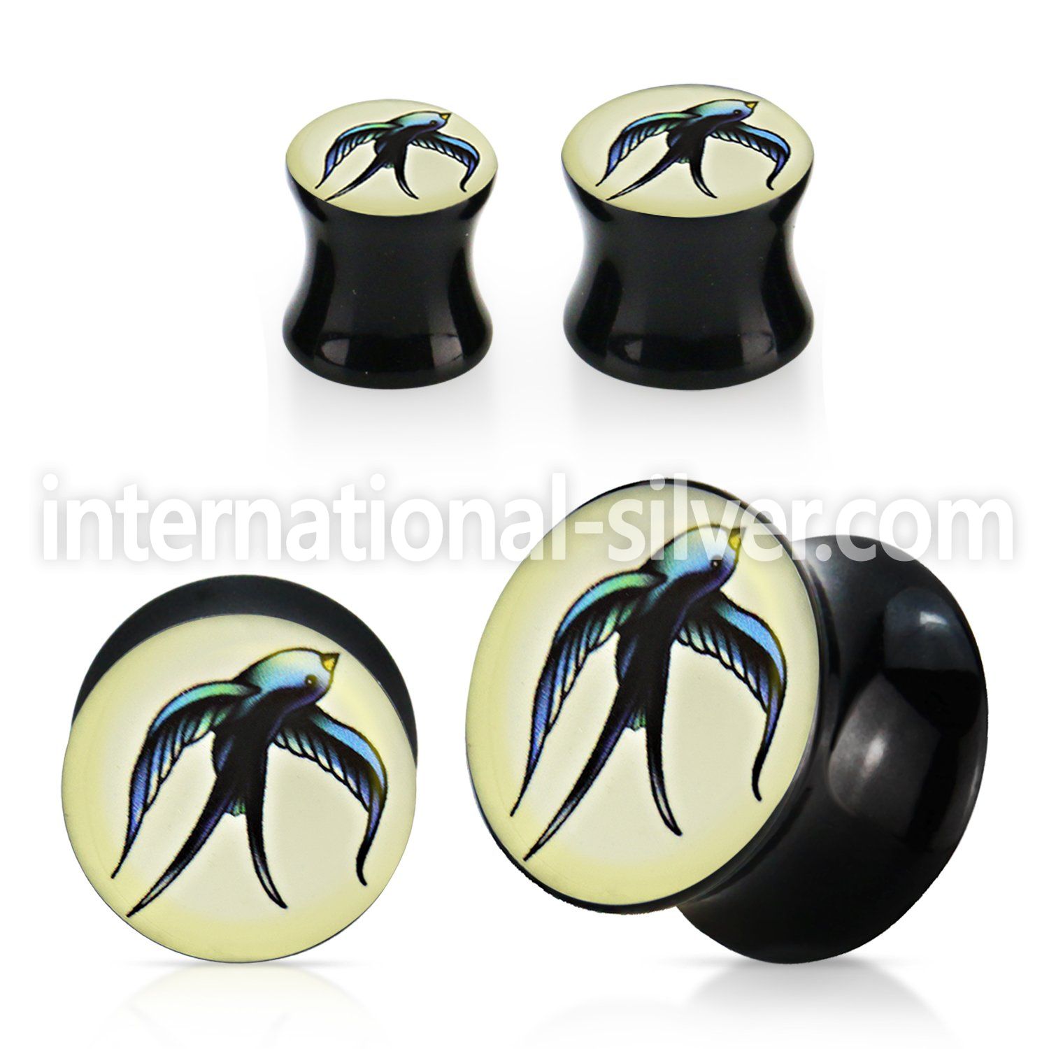 apgcc plugs gauges acrylic body jewelry ear lobe