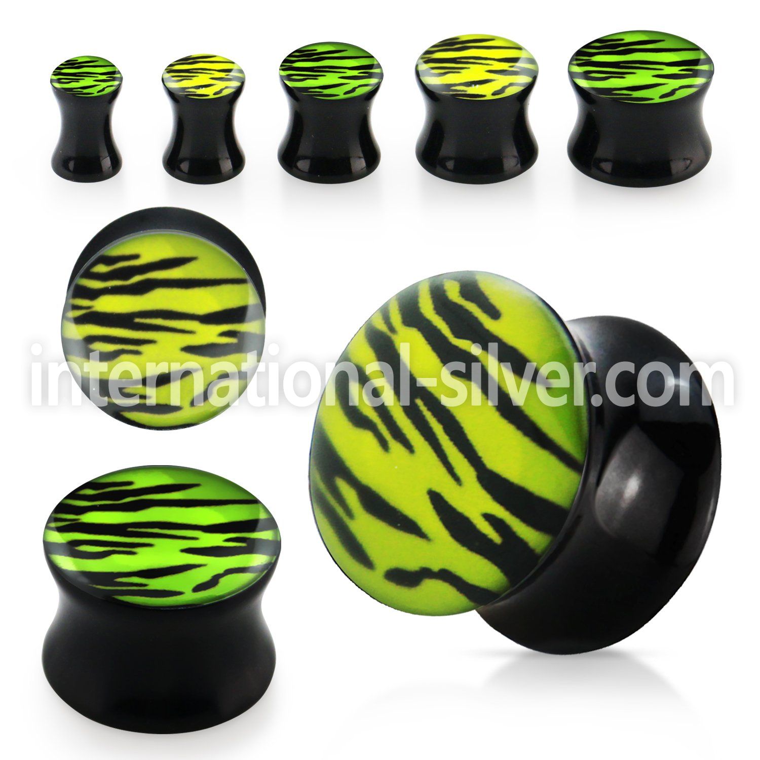 apgs plugs gauges acrylic body jewelry ear lobe