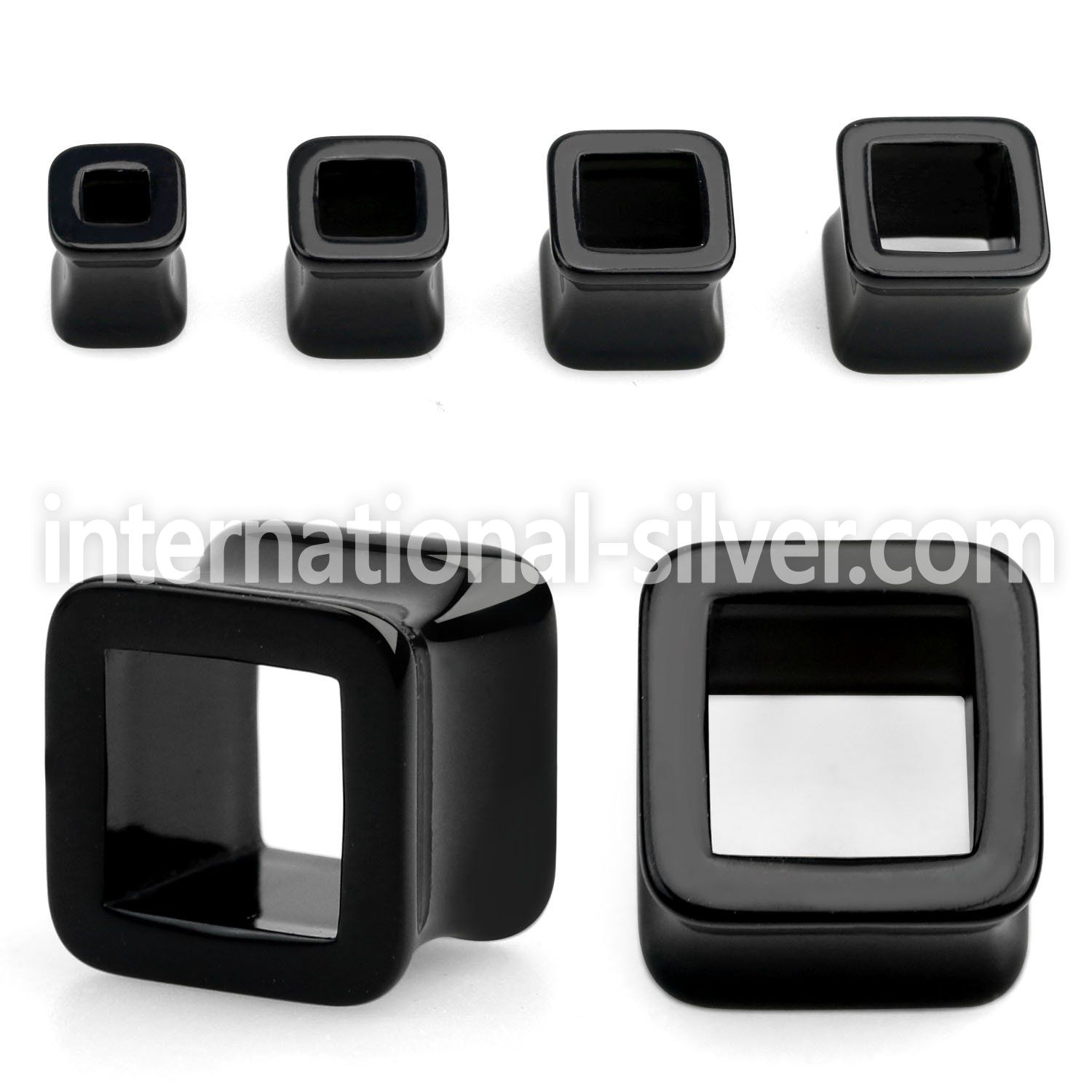 apsq tunnels gauges acrylic body jewelry ear lobe