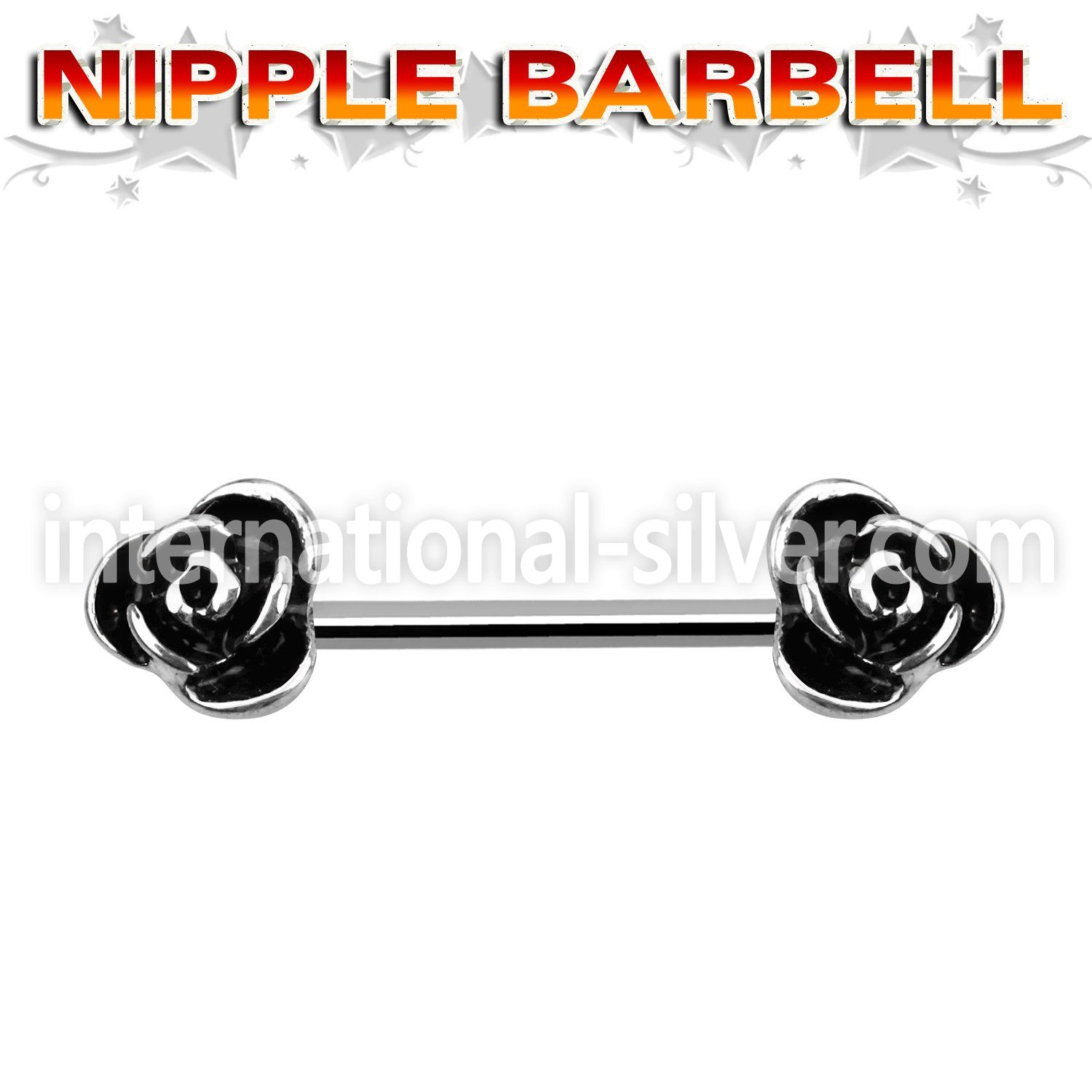 bb2ros straight barbells surgical steel 316l nipple