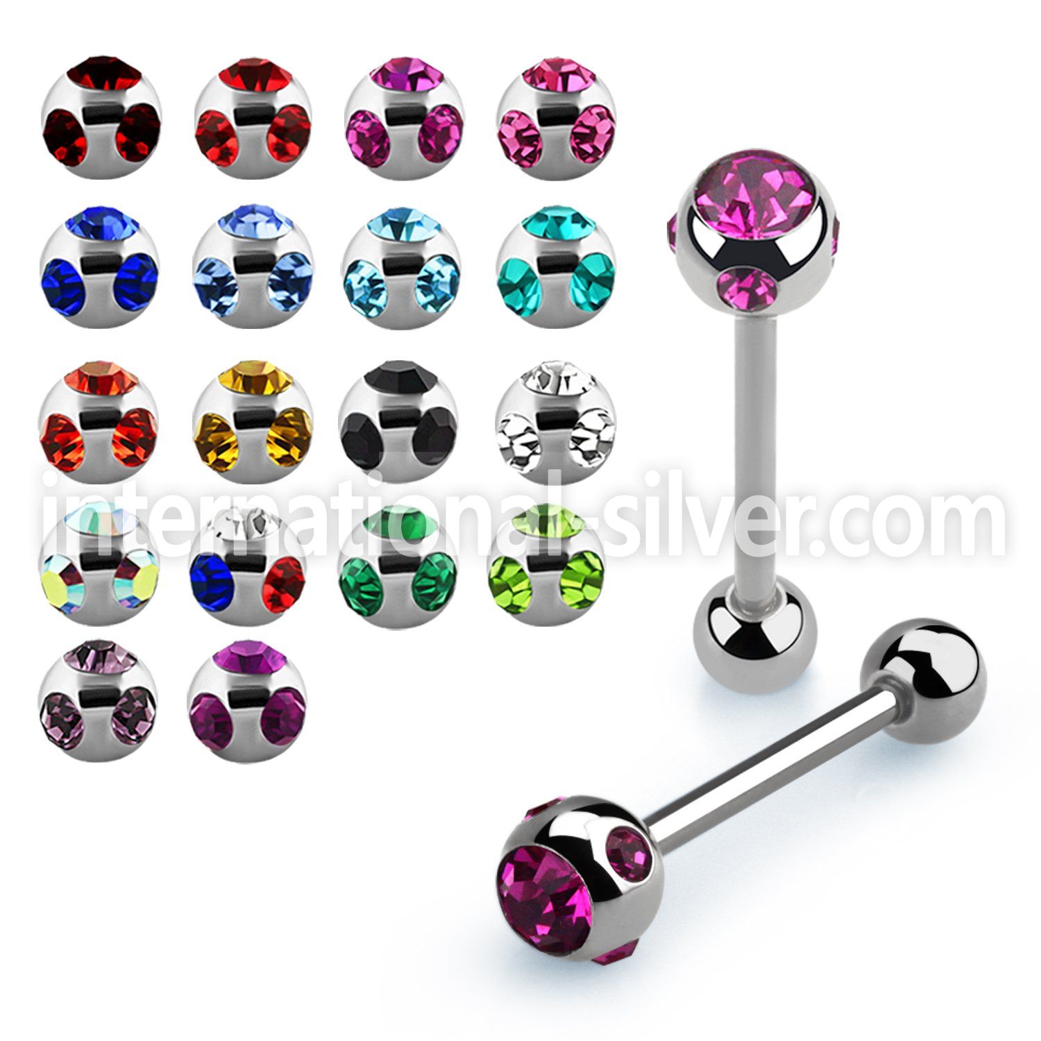 bbc3 straight barbells surgical steel 316l tongue