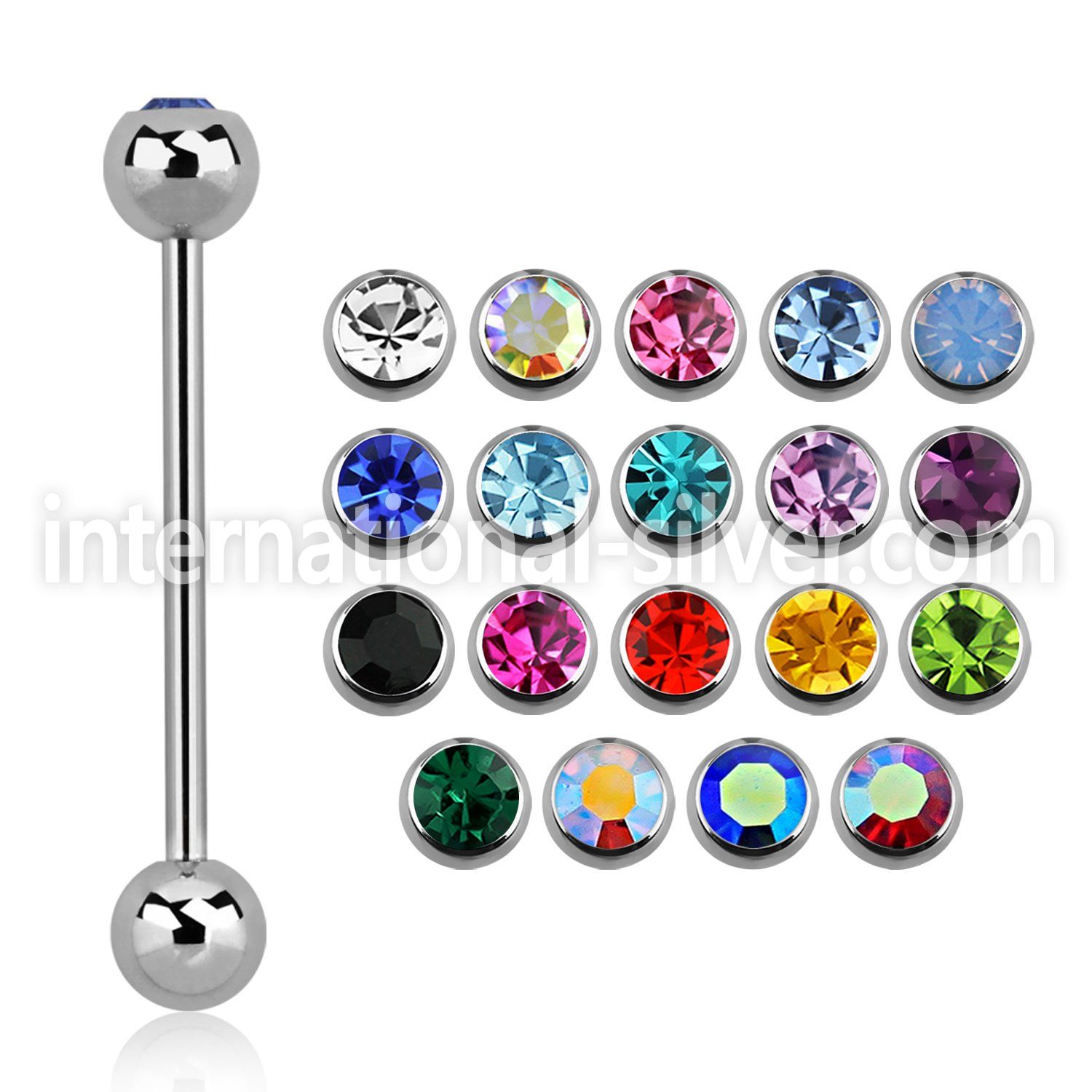 bbcs straight barbells surgical steel 316l tongue