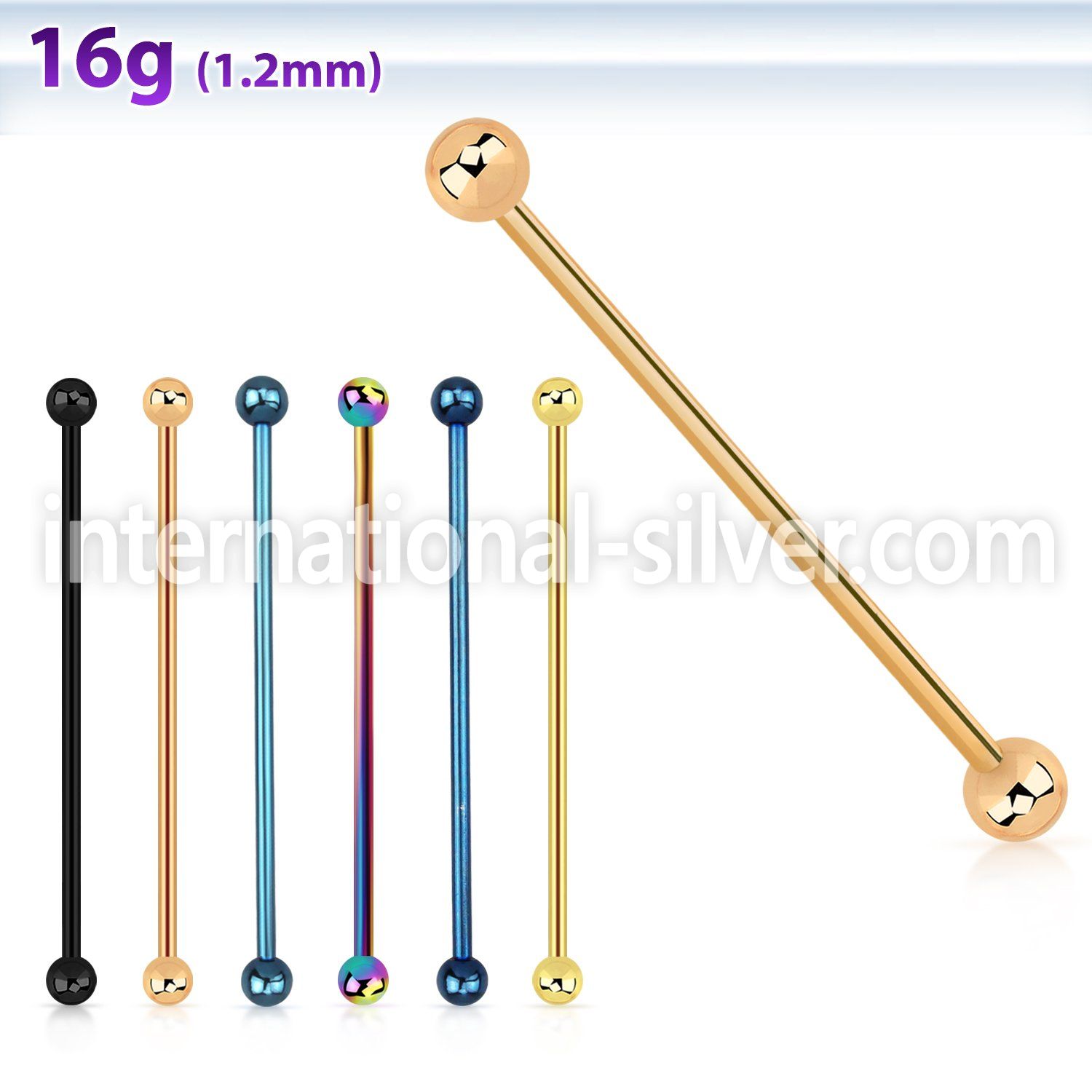 bbeitb straight barbells anodized surgical steel 316l tragus