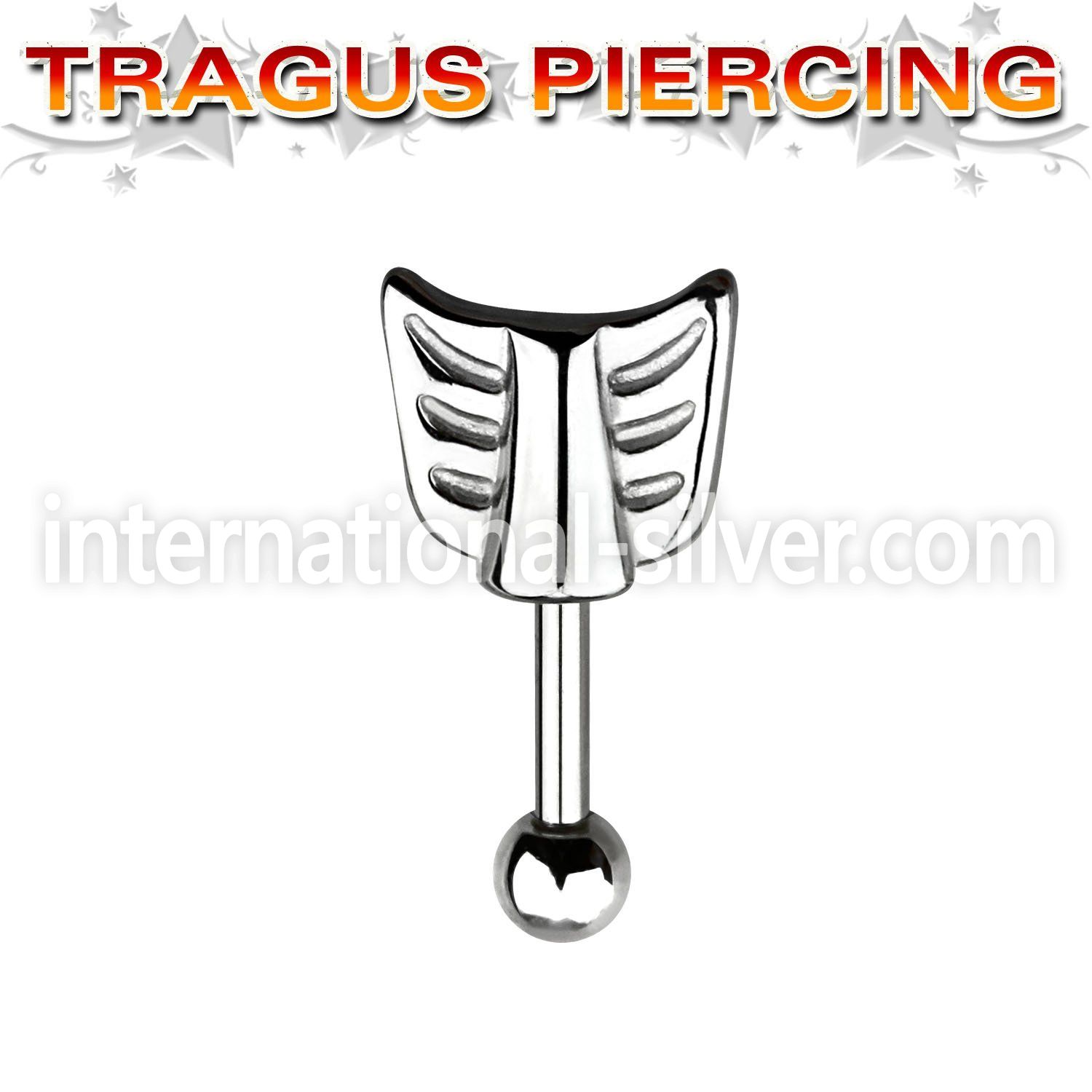 bber34 straight barbells surgical steel 316l tragus