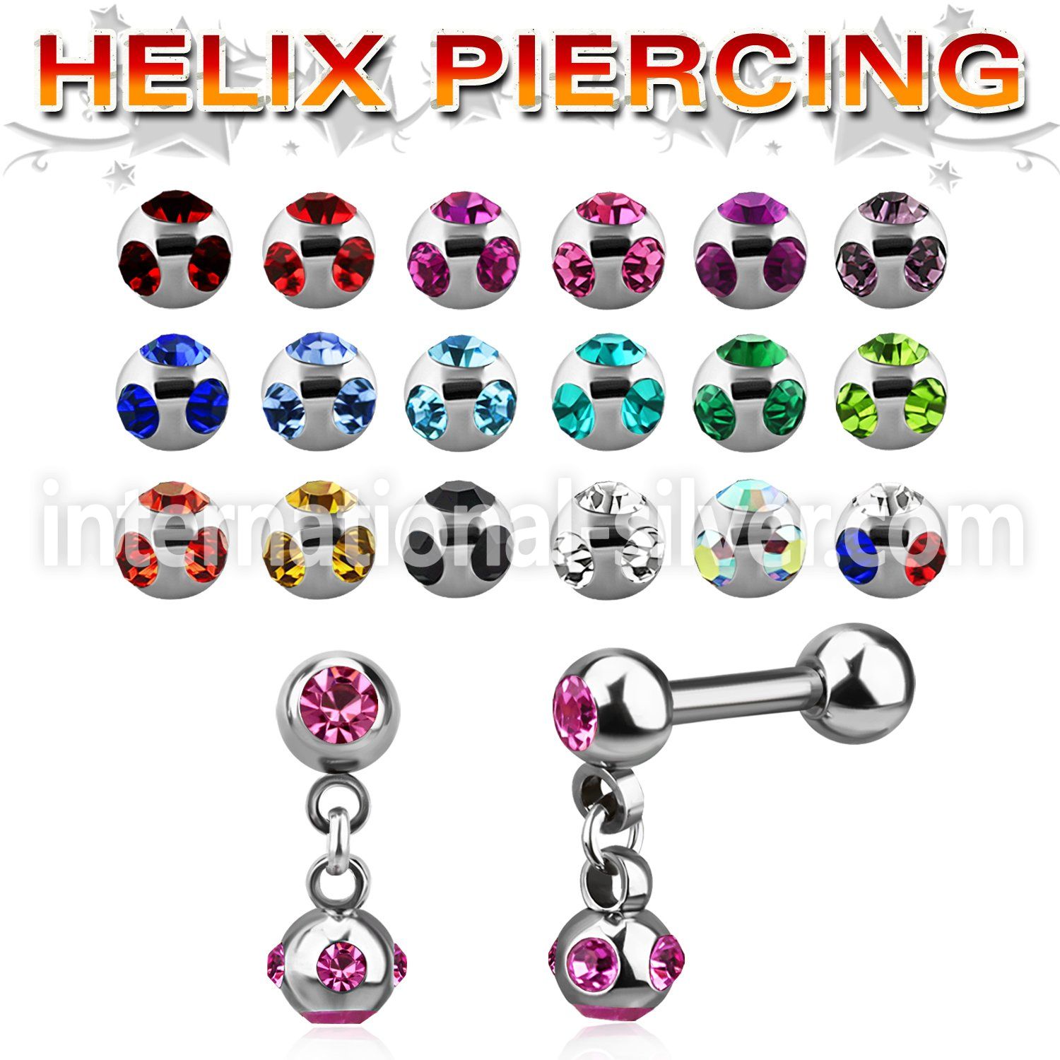 bber39b straight barbells surgical steel 316l helix