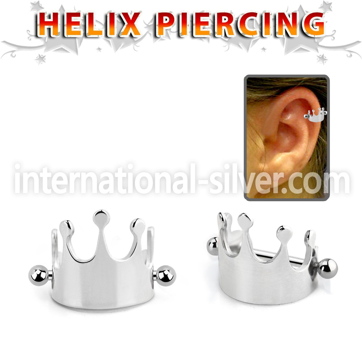 bber65 straight barbells surgical steel 316l helix