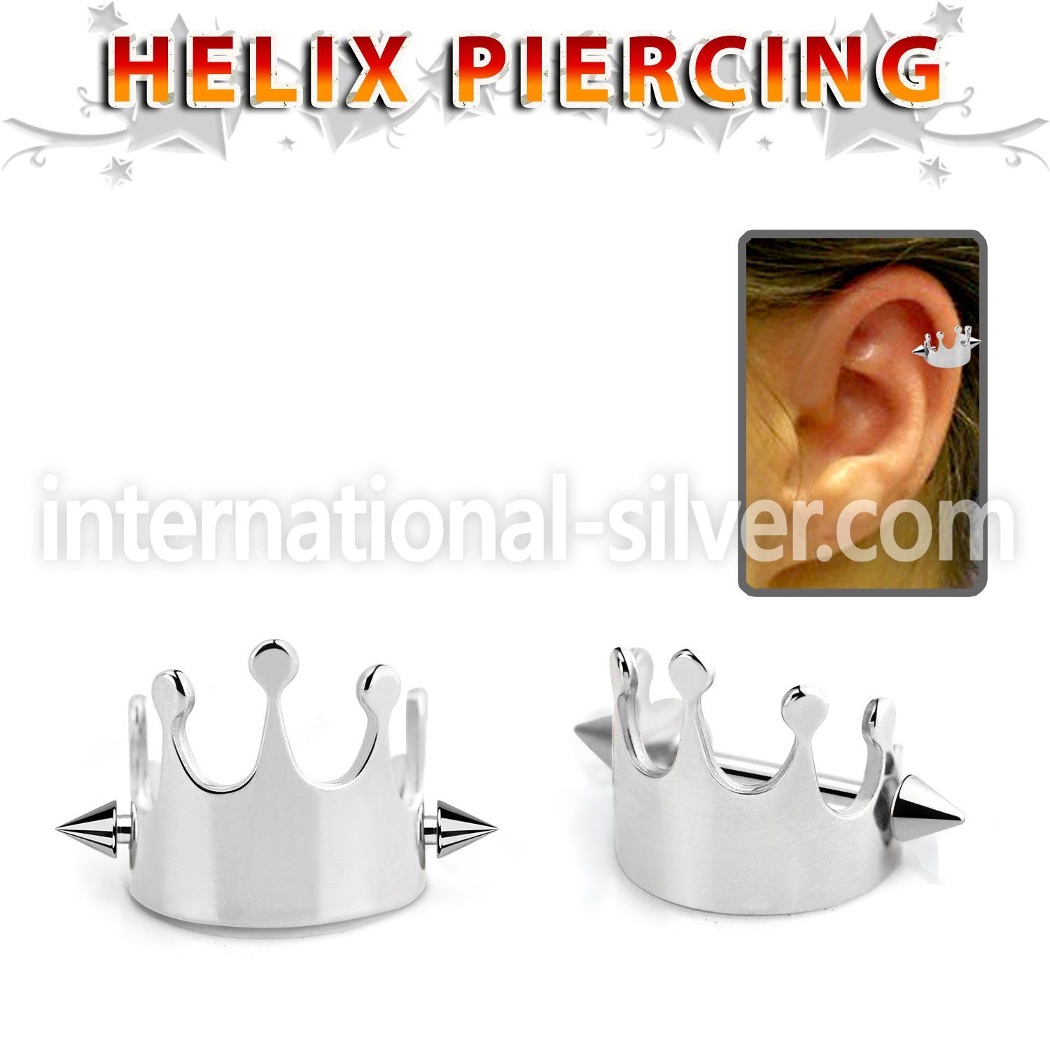 bber66 straight barbells surgical steel 316l helix