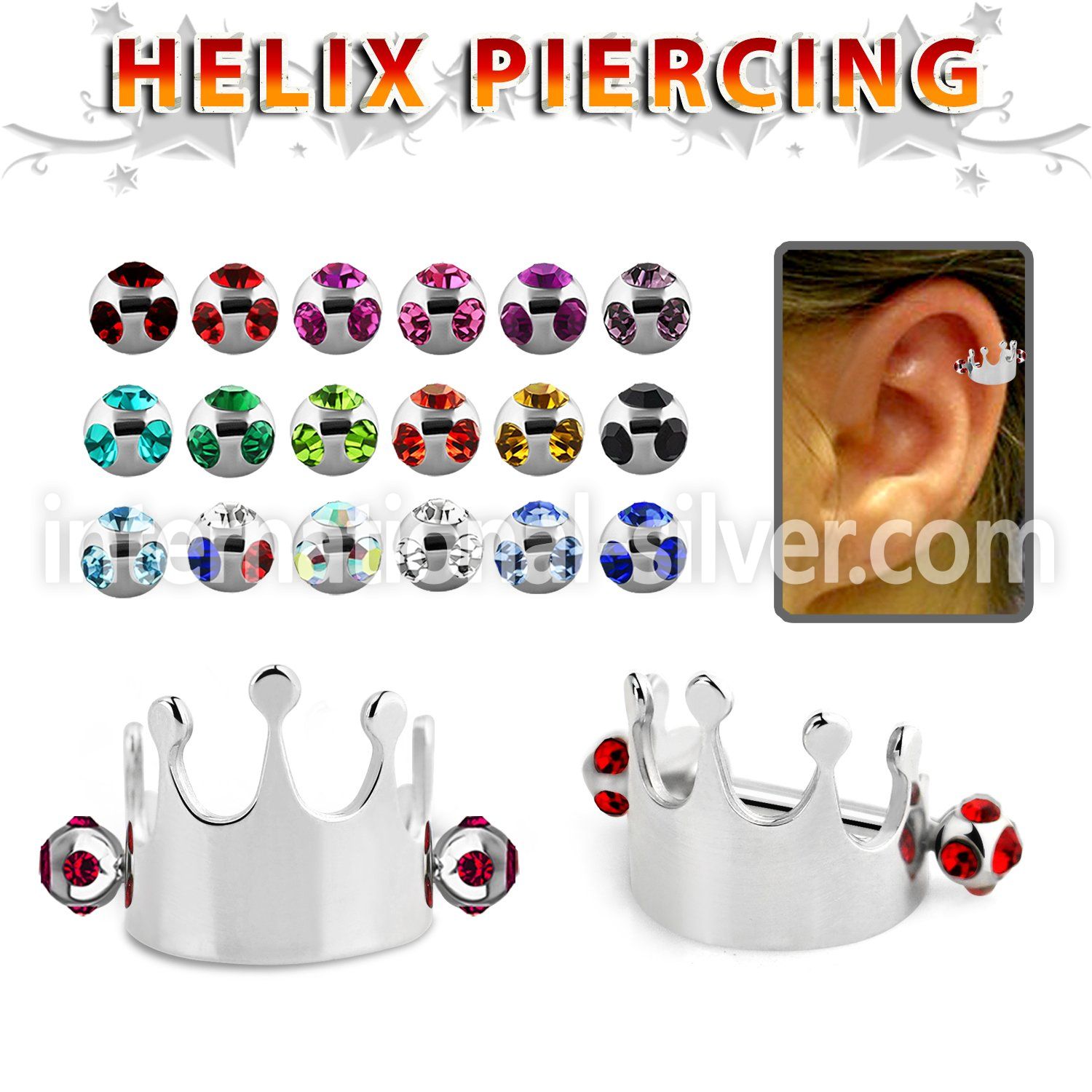 bber68 straight barbells surgical steel 316l helix