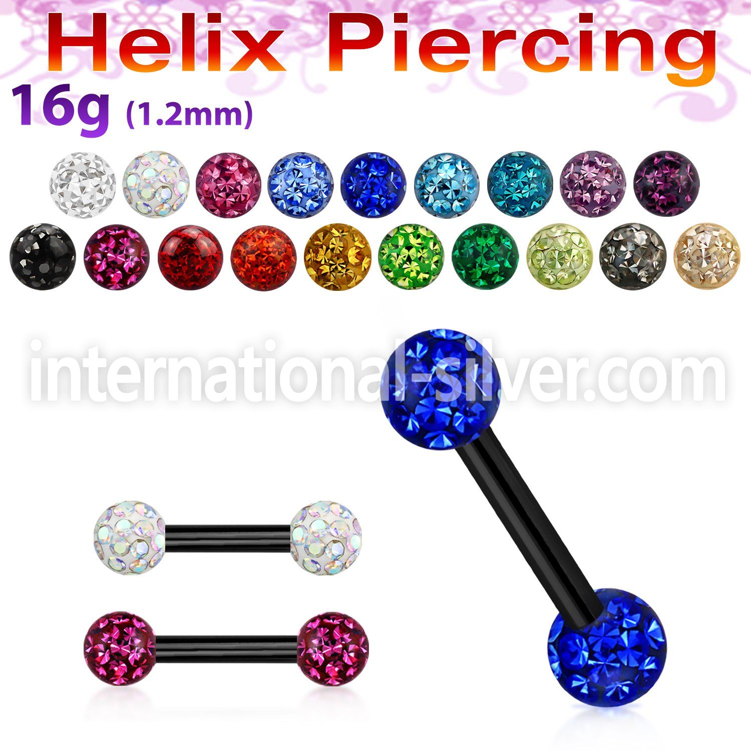 bbert23 straight barbells anodized surgical steel 316l eyebrow