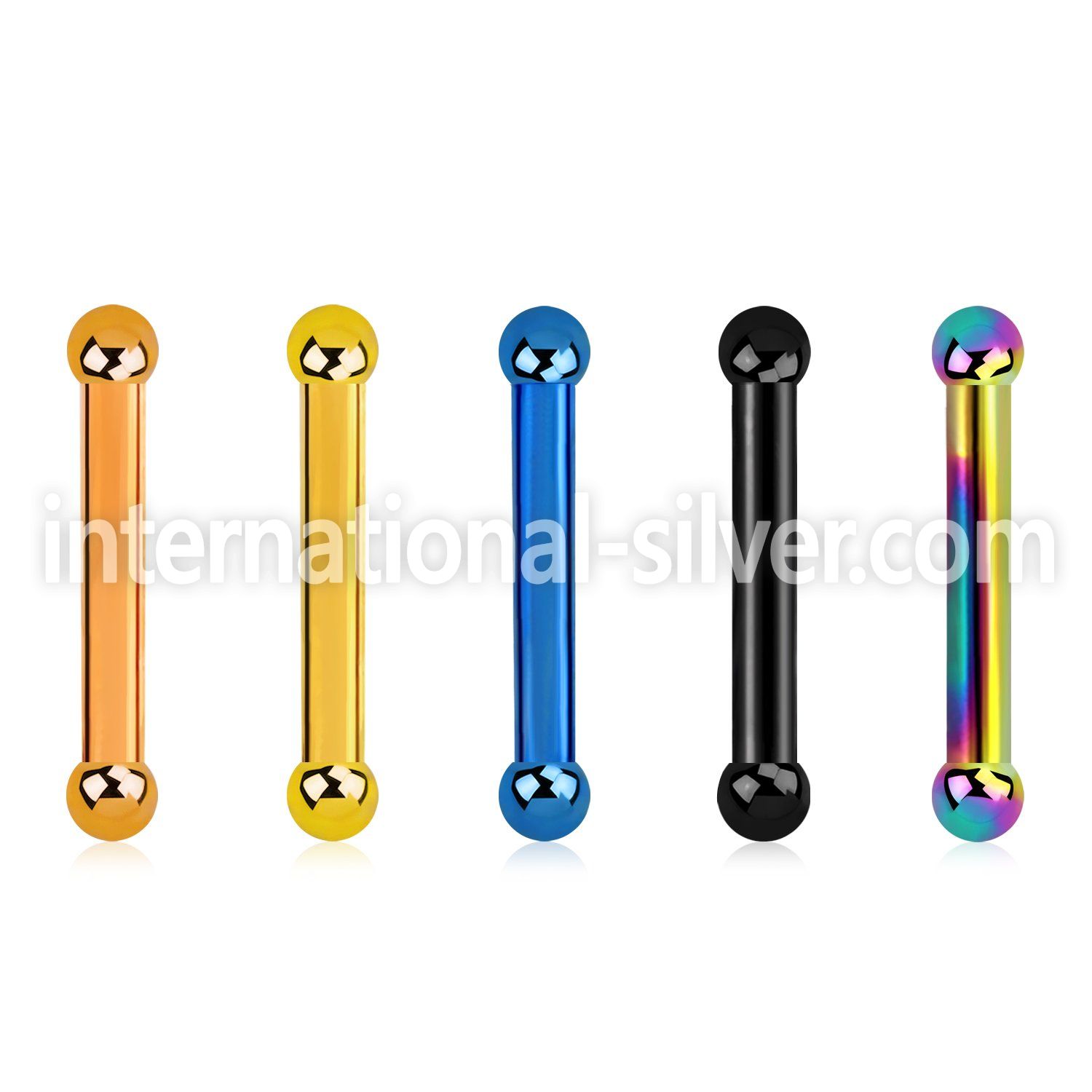 bbetb2 straight barbells anodized surgical steel 316l eyebrow