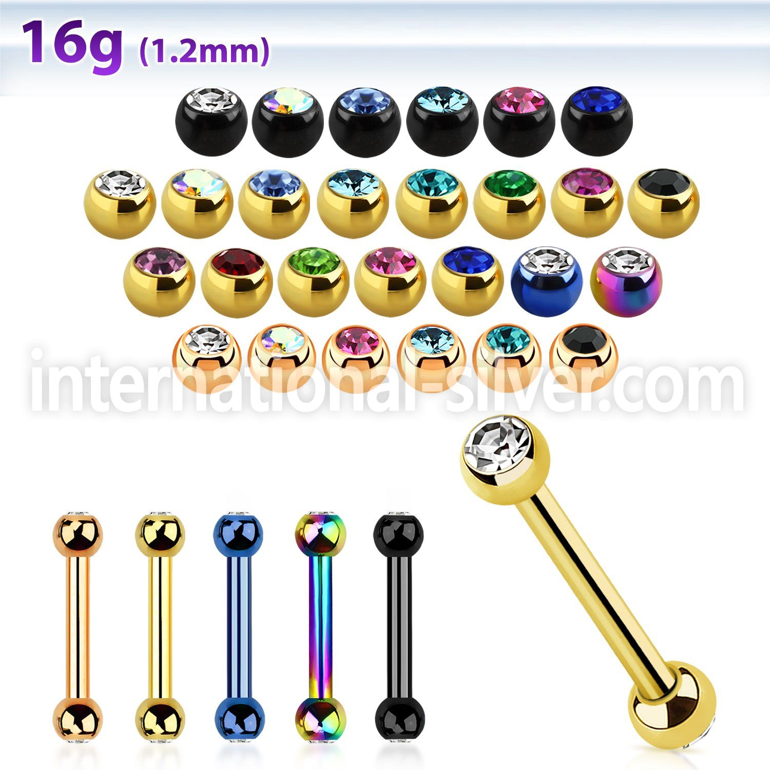 bbetjb25 straight barbells anodized surgical steel 316l eyebrow