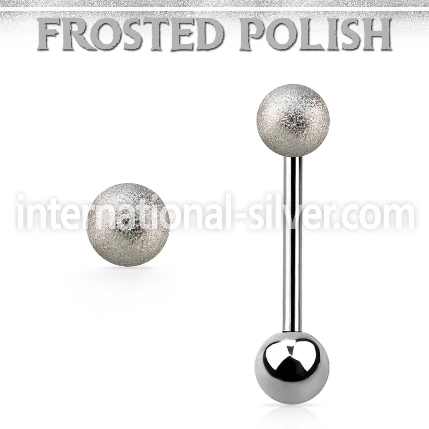 bbfo5 straight barbells surgical steel 316l tongue