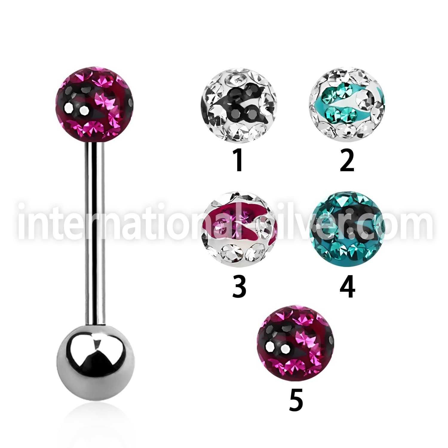 bbfr5c straight barbells surgical steel 316l tongue