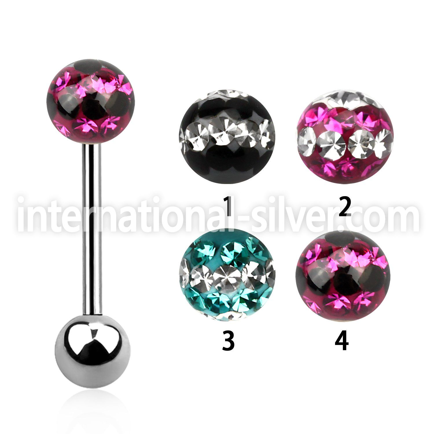 bbfr6d straight barbells surgical steel 316l tongue