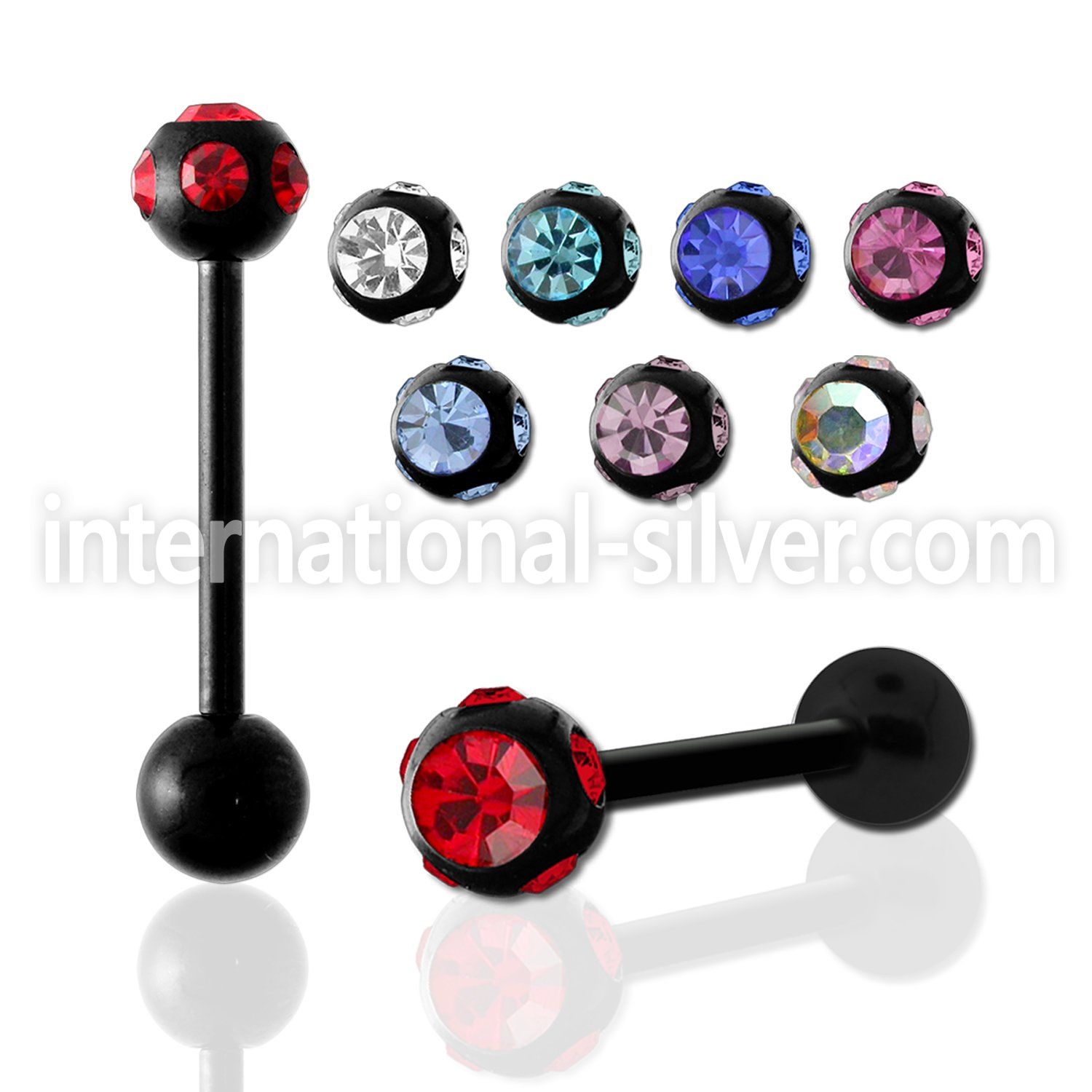 bbkc3 straight barbells anodized surgical steel 316l tongue