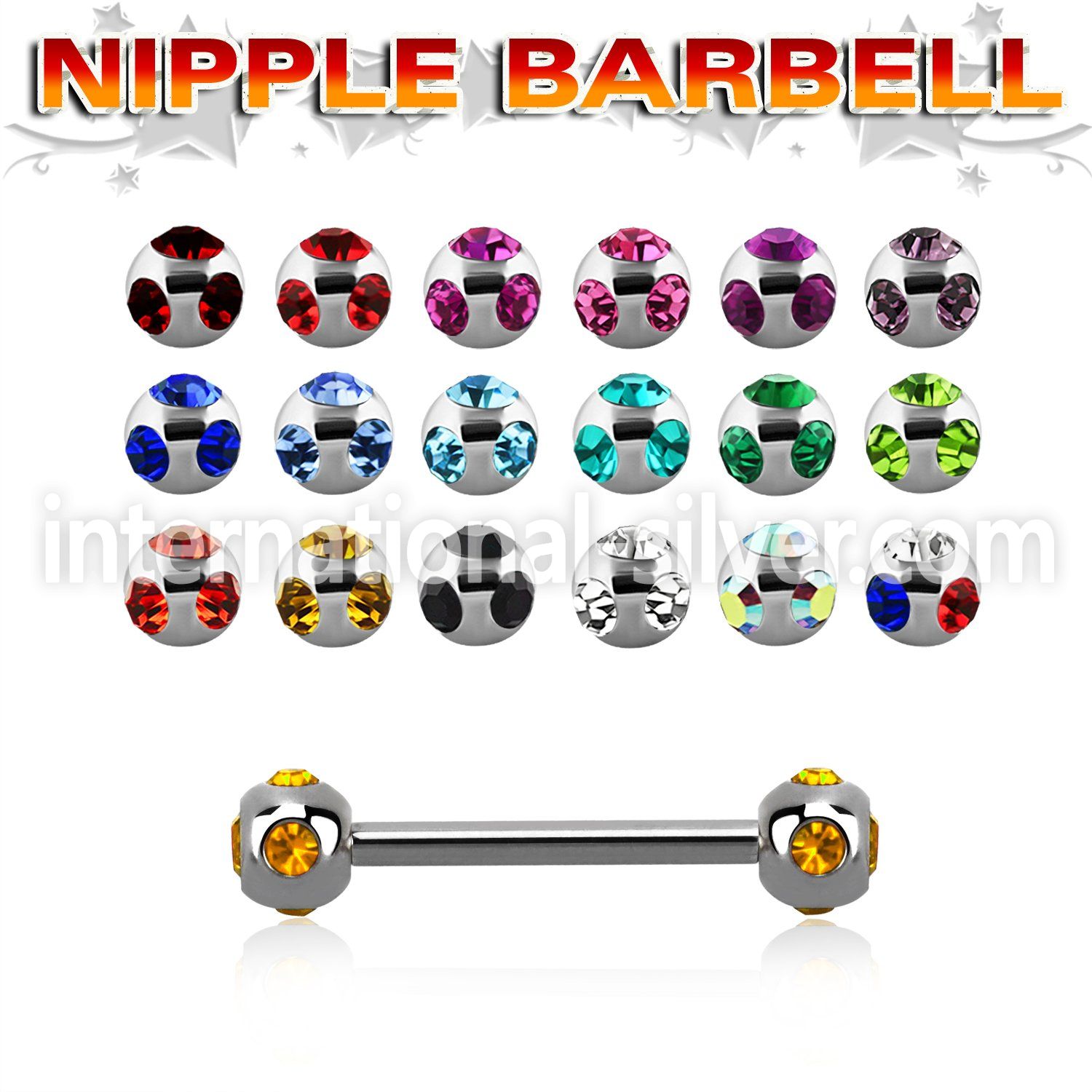bbnp5c straight barbells surgical steel 316l nipple