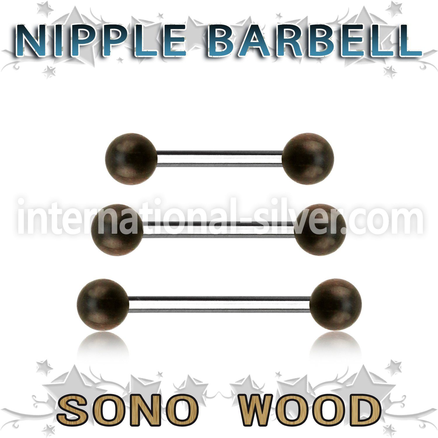 bbnpsn5 straight barbells organic body jewelry nipple