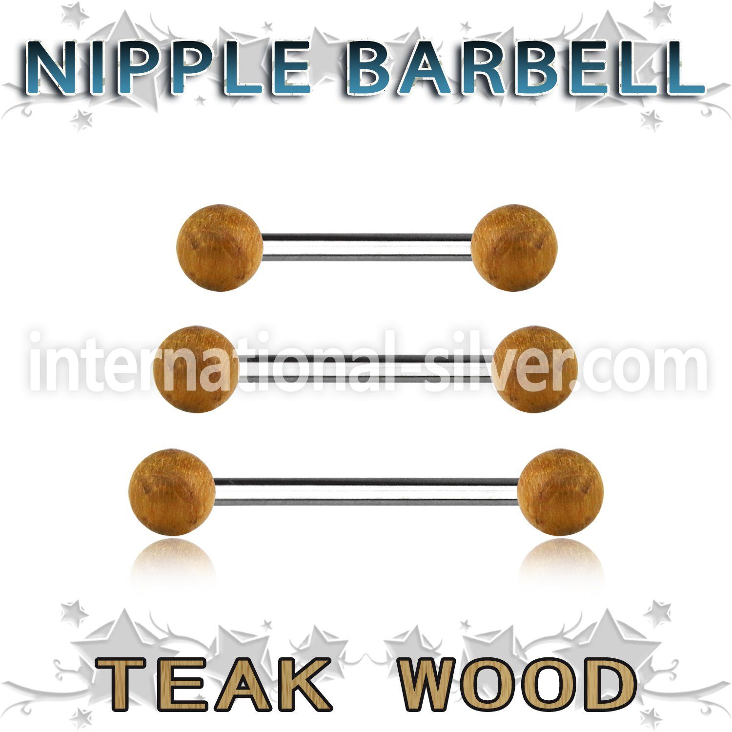bbnpte5 straight barbells organic body jewelry nipple