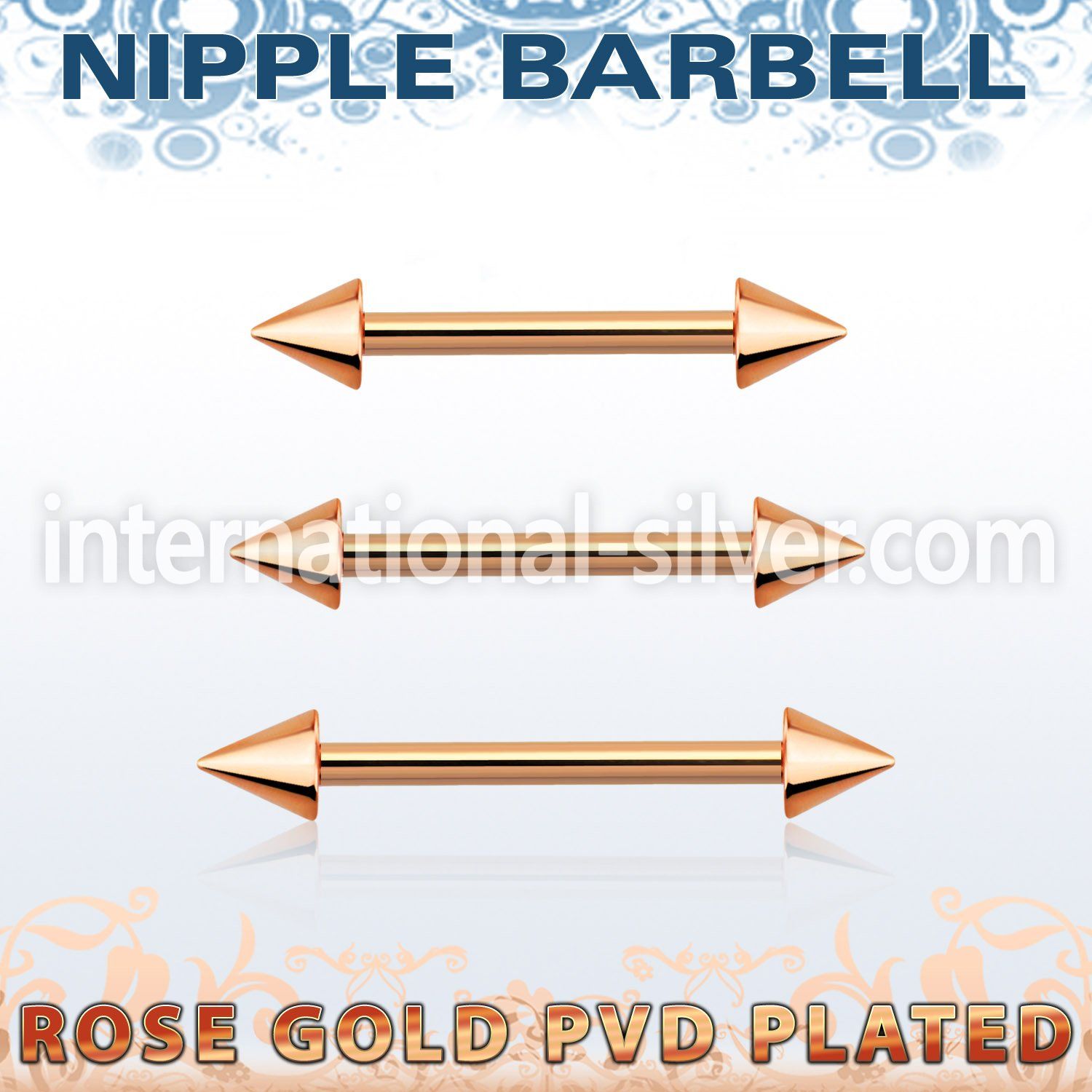 bbnpttcn straight barbells anodized surgical steel 316l nipple