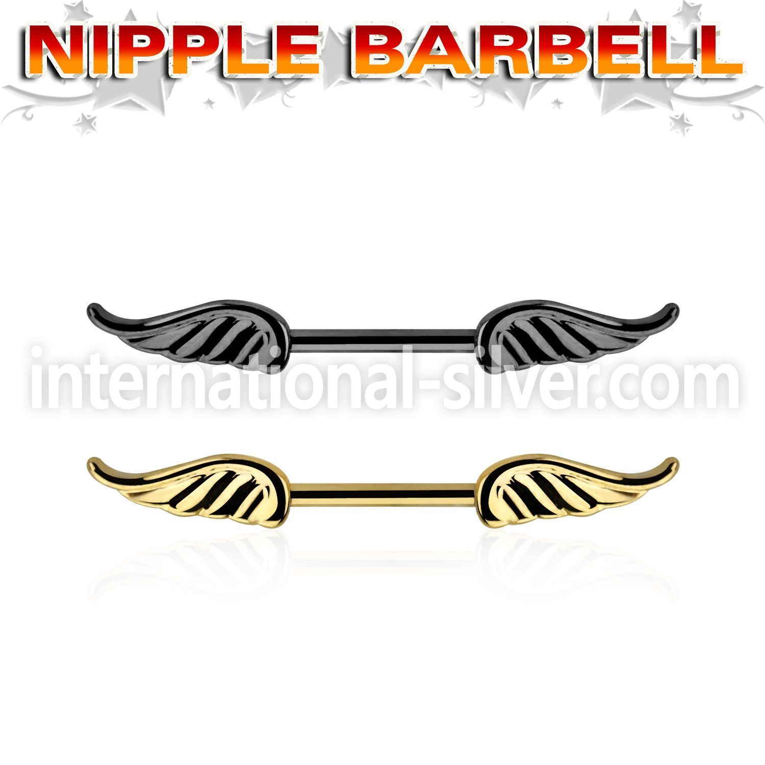 bbnptwg straight barbells anodized surgical steel 316l nipple