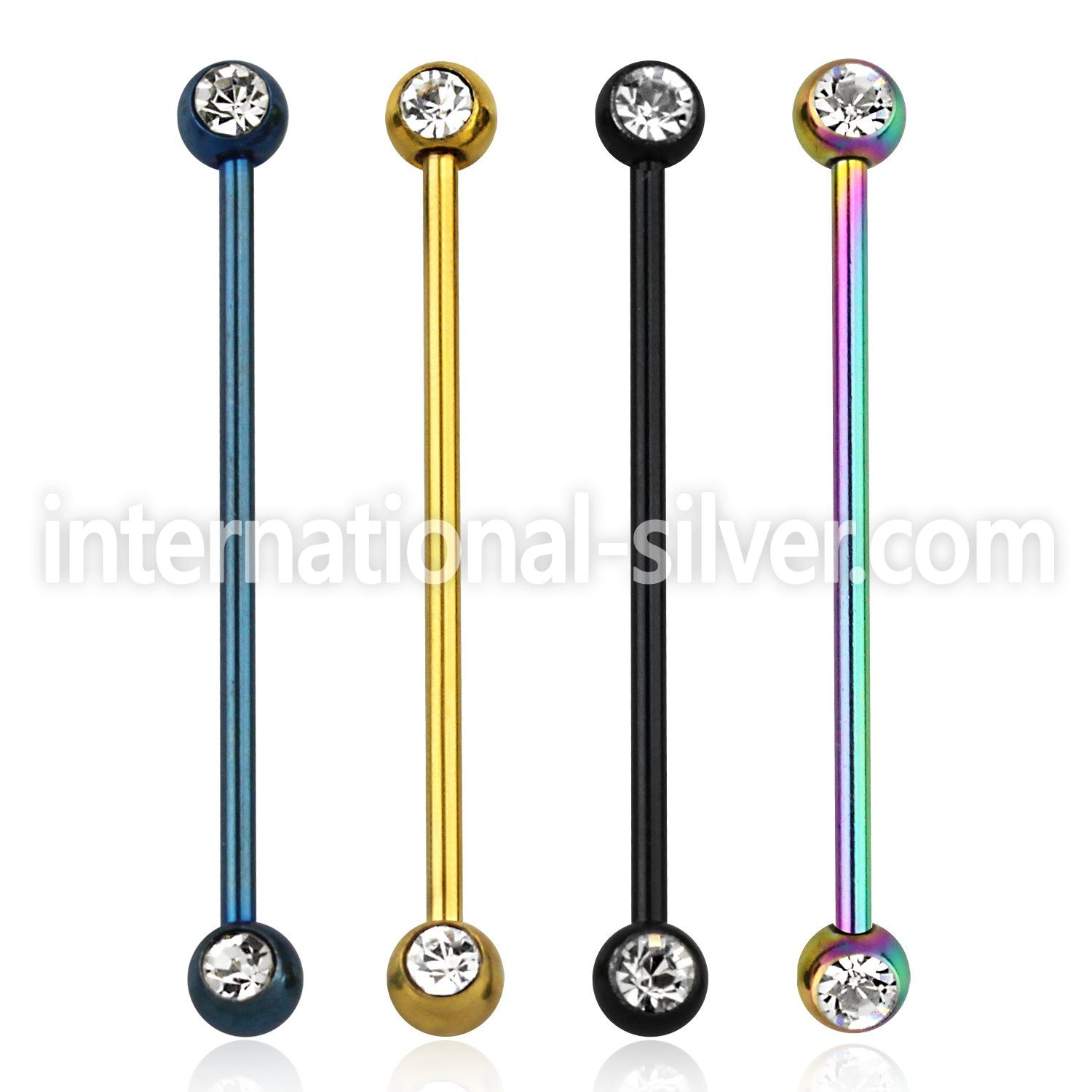 bbtccx straight barbells anodized surgical steel 316l 