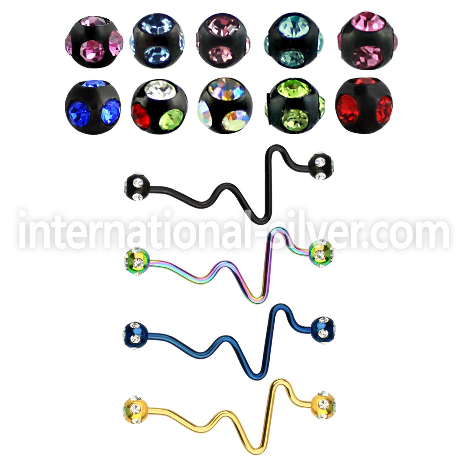 bbtcp straight barbells anodized surgical steel 316l 