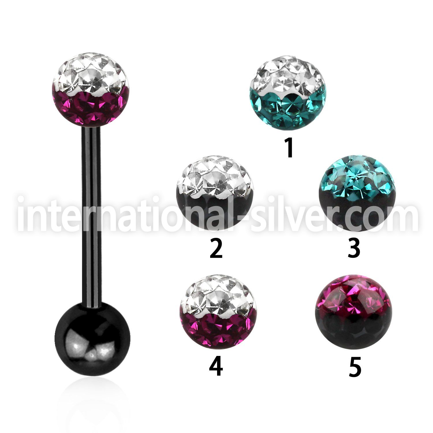 bbtfr5e straight barbells anodized surgical steel 316l tongue