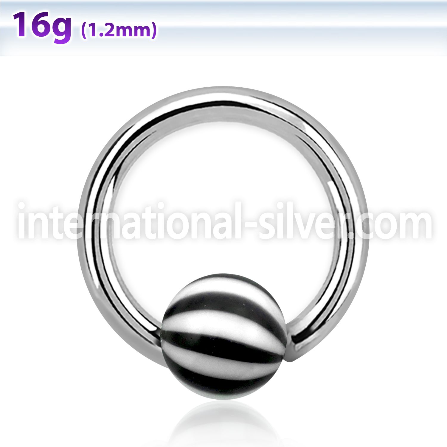 bcead3 hoops captive rings surgical steel 316l with acrylic parts nose