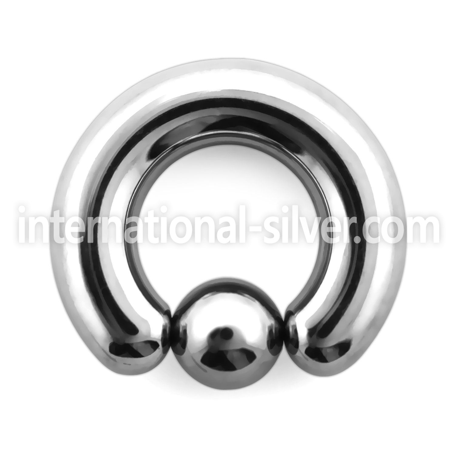 bcr0 hoops captive rings surgical steel 316l ear lobe