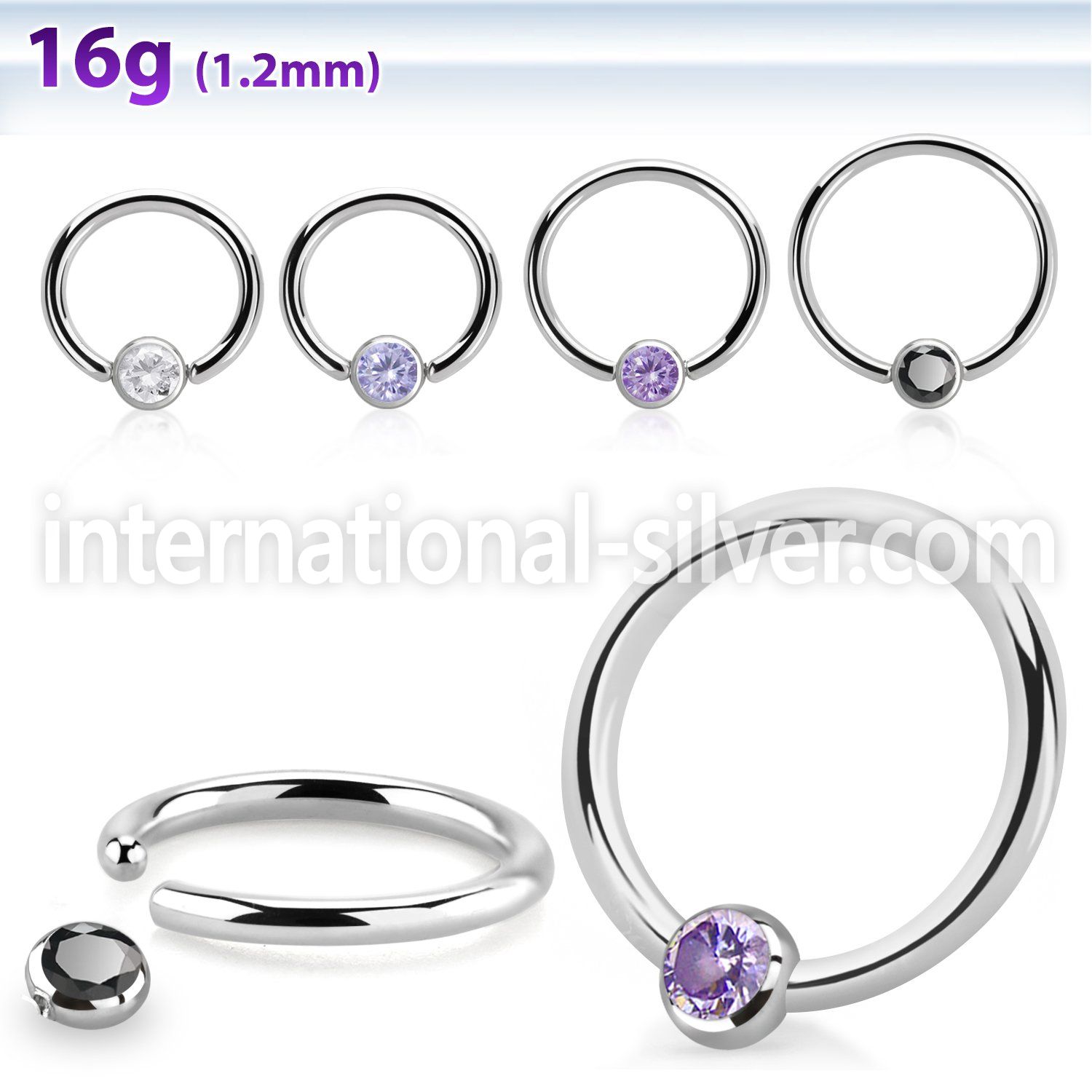 bcr16z3 surgical steel ball closure rings ear othersear lobe ear otherseyebrow helix intim septum piercing