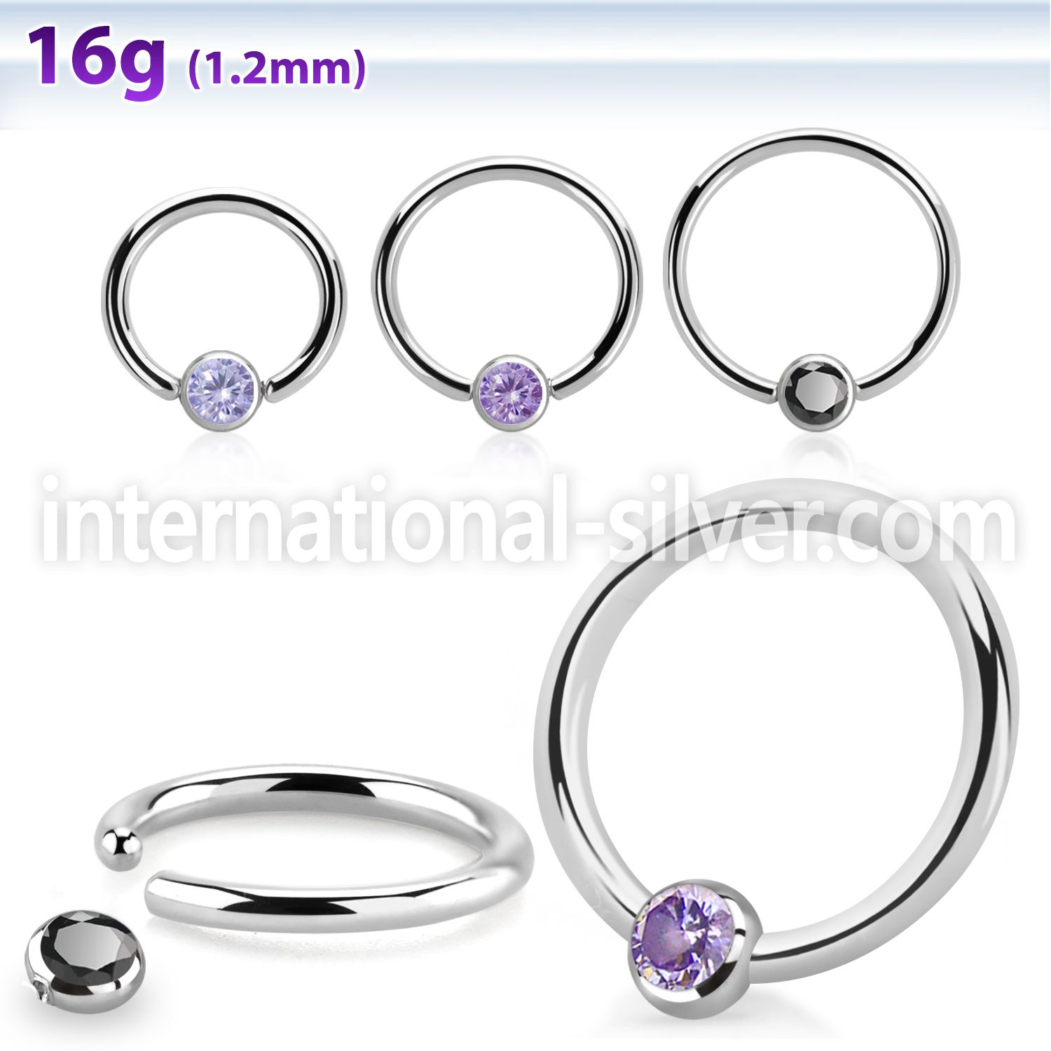 bcr16z3 surgical steel ball closure rings ear othersear lobe ear otherseyebrow helix intim septum piercing
