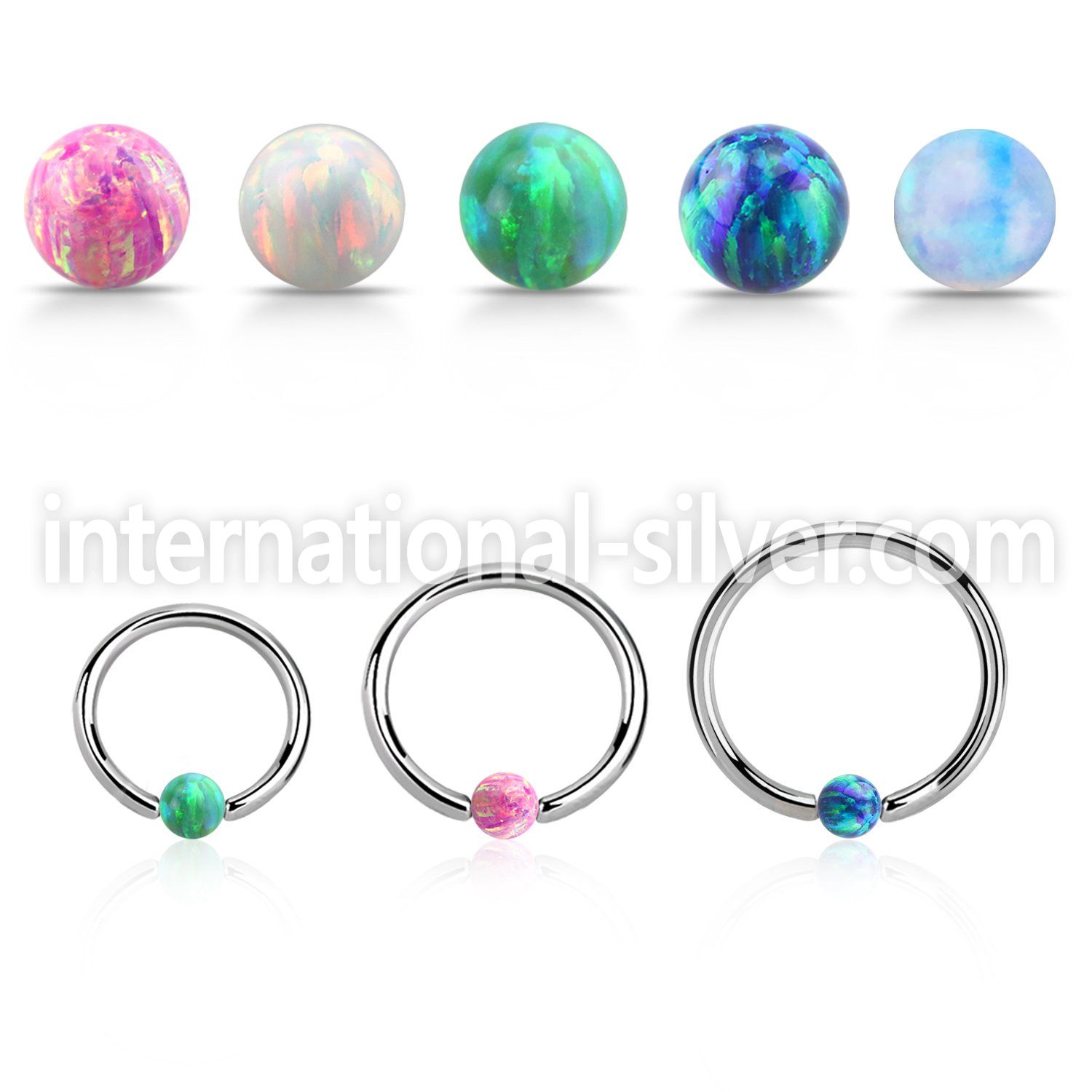 bcr18o3 hoops captive rings surgical steel 316l nose