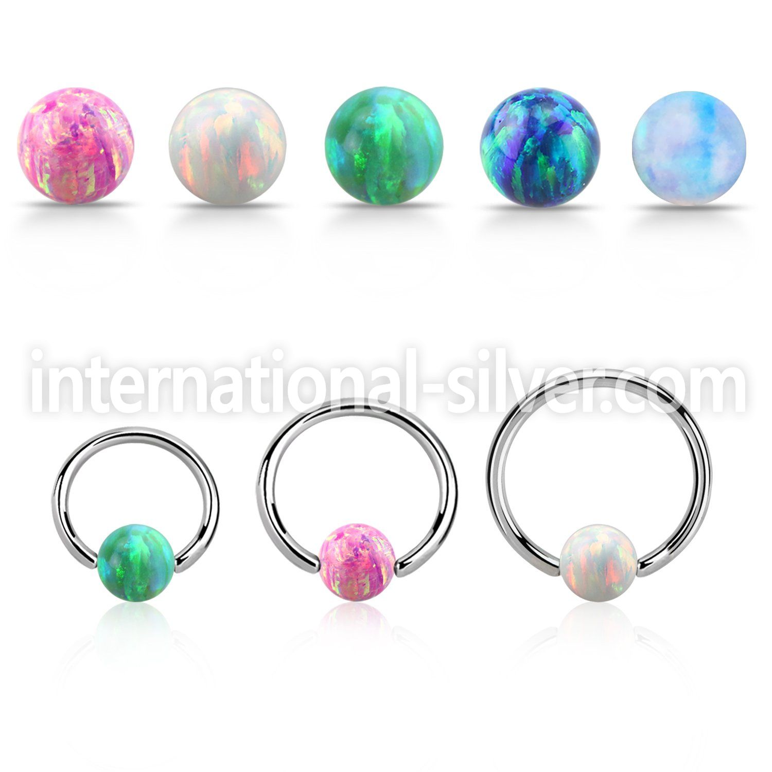 bcr18o5 hoops captive rings surgical steel 316l nose